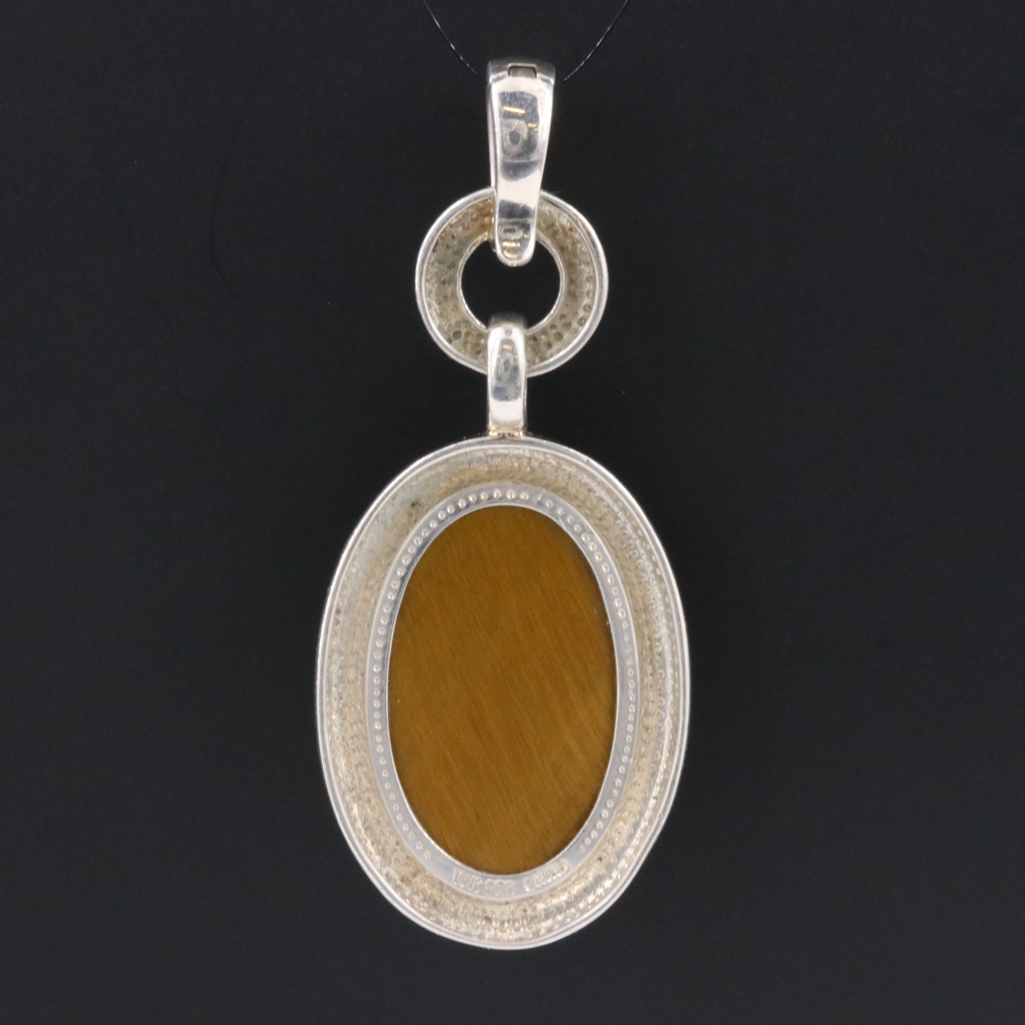 Whitney Kelly Sterling Tiger's Eye Enhancer Pendant