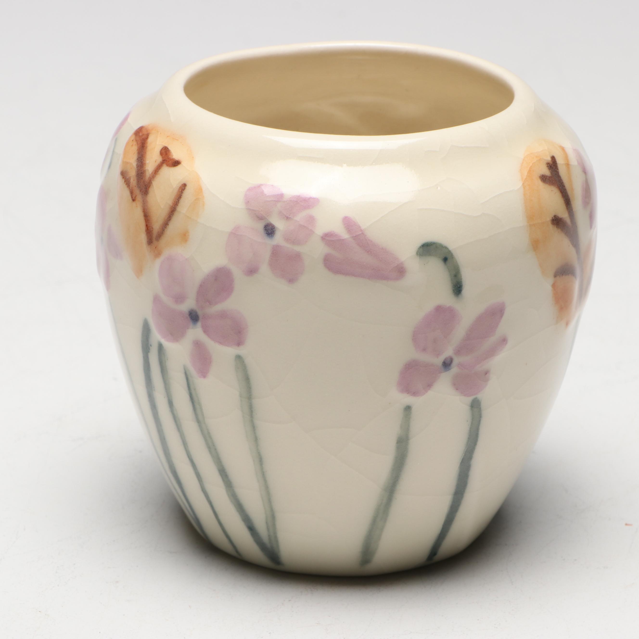 Rookwood Pottery Ceramic Floral Vase, 1945