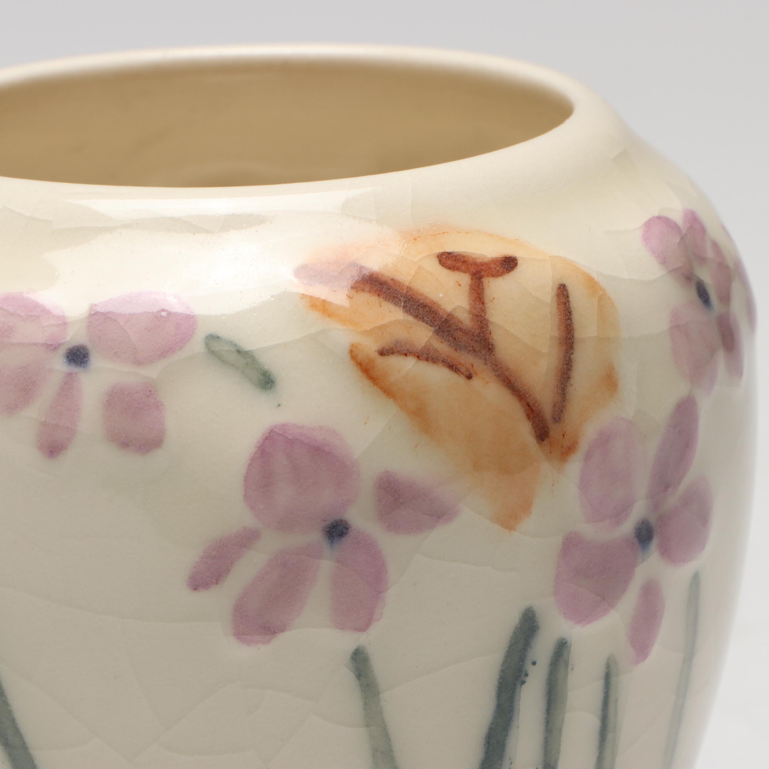 Rookwood Pottery Ceramic Floral Vase, 1945