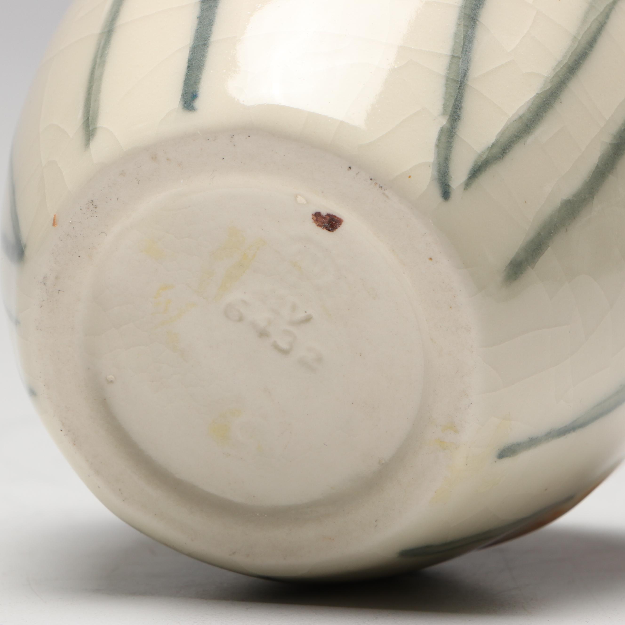 Rookwood Pottery Ceramic Floral Vase, 1945