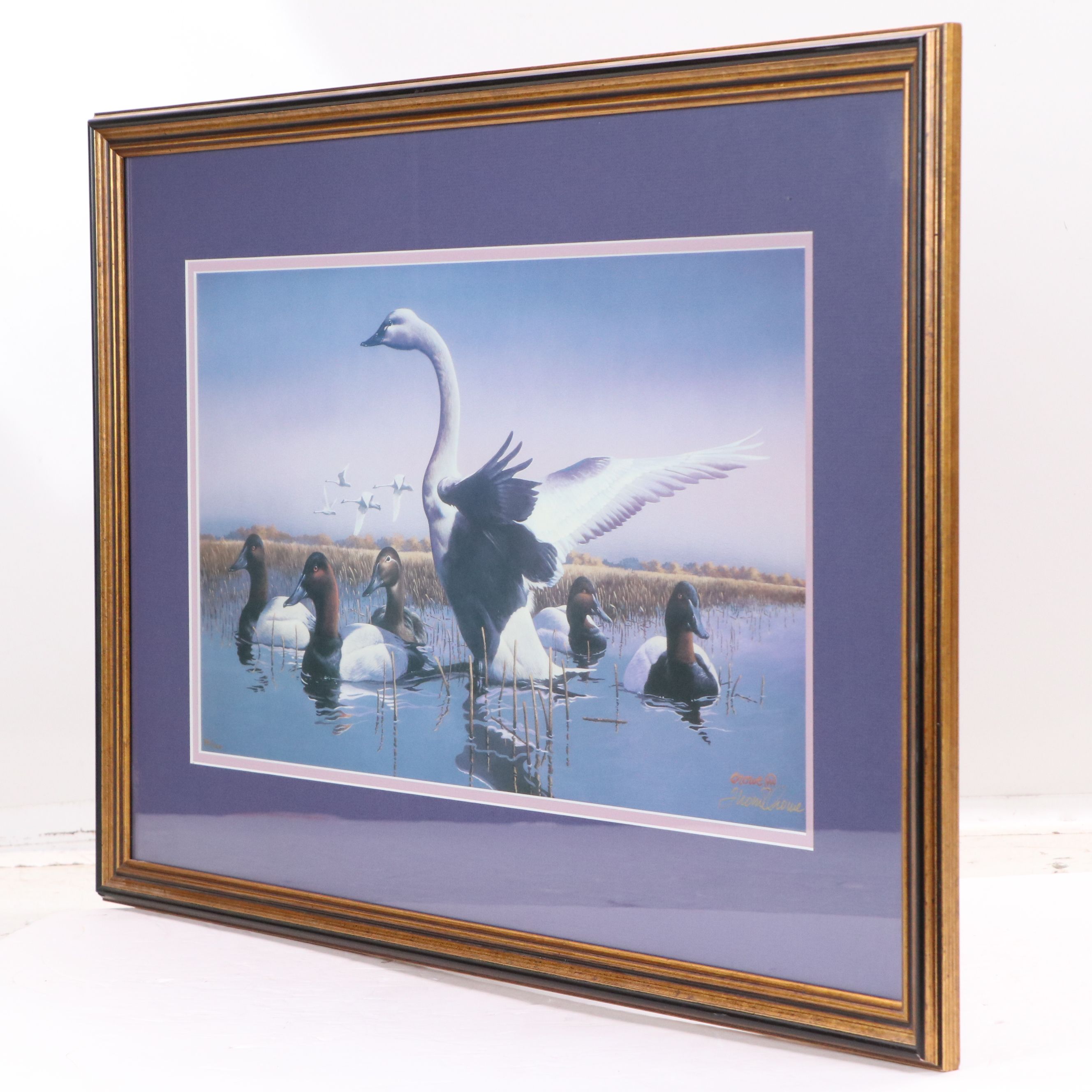 After Phillip Crowe Offset Lithograph "Mattamuskeet Morning," 1993