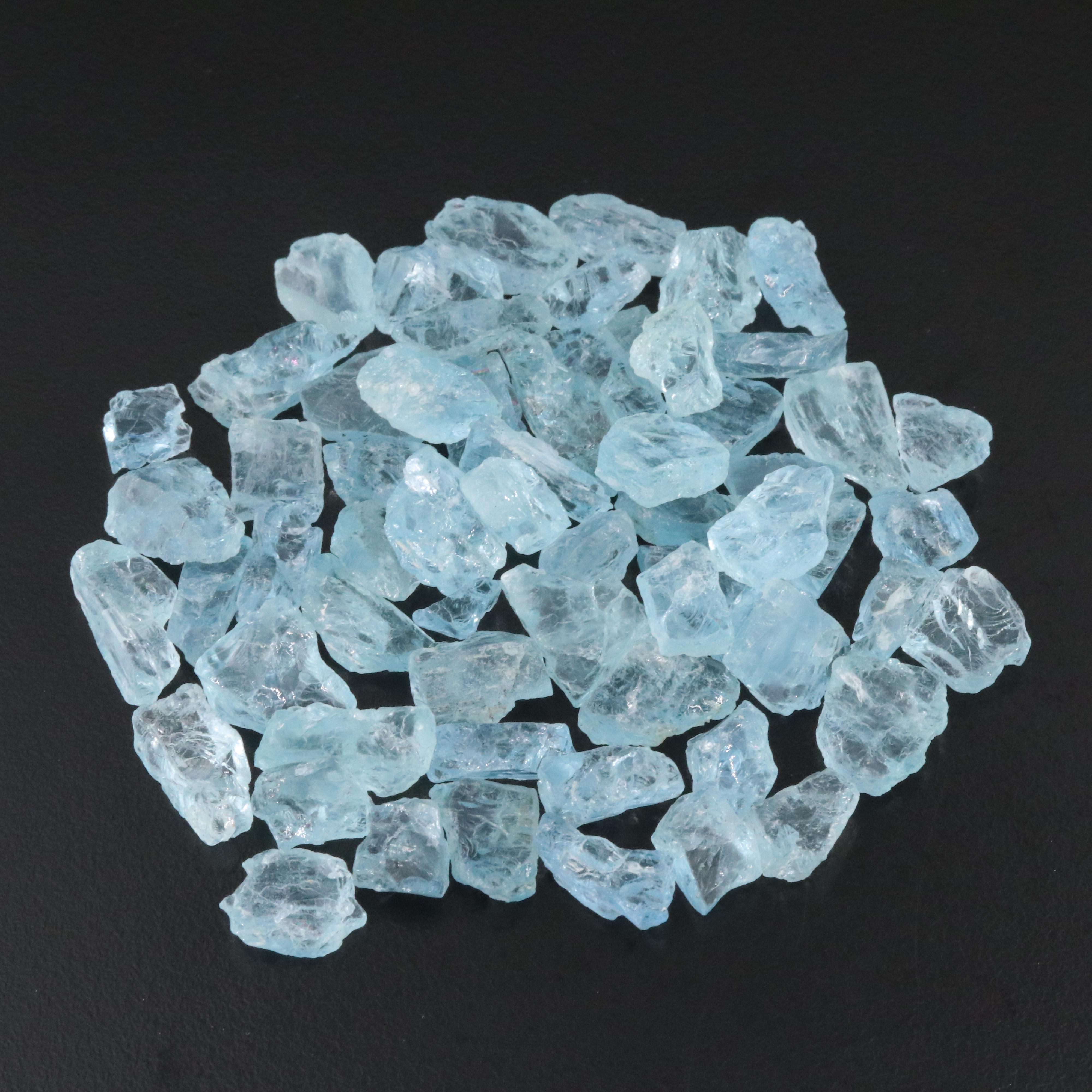 Loose 214.00 CTW Rough Aquamarine Lot