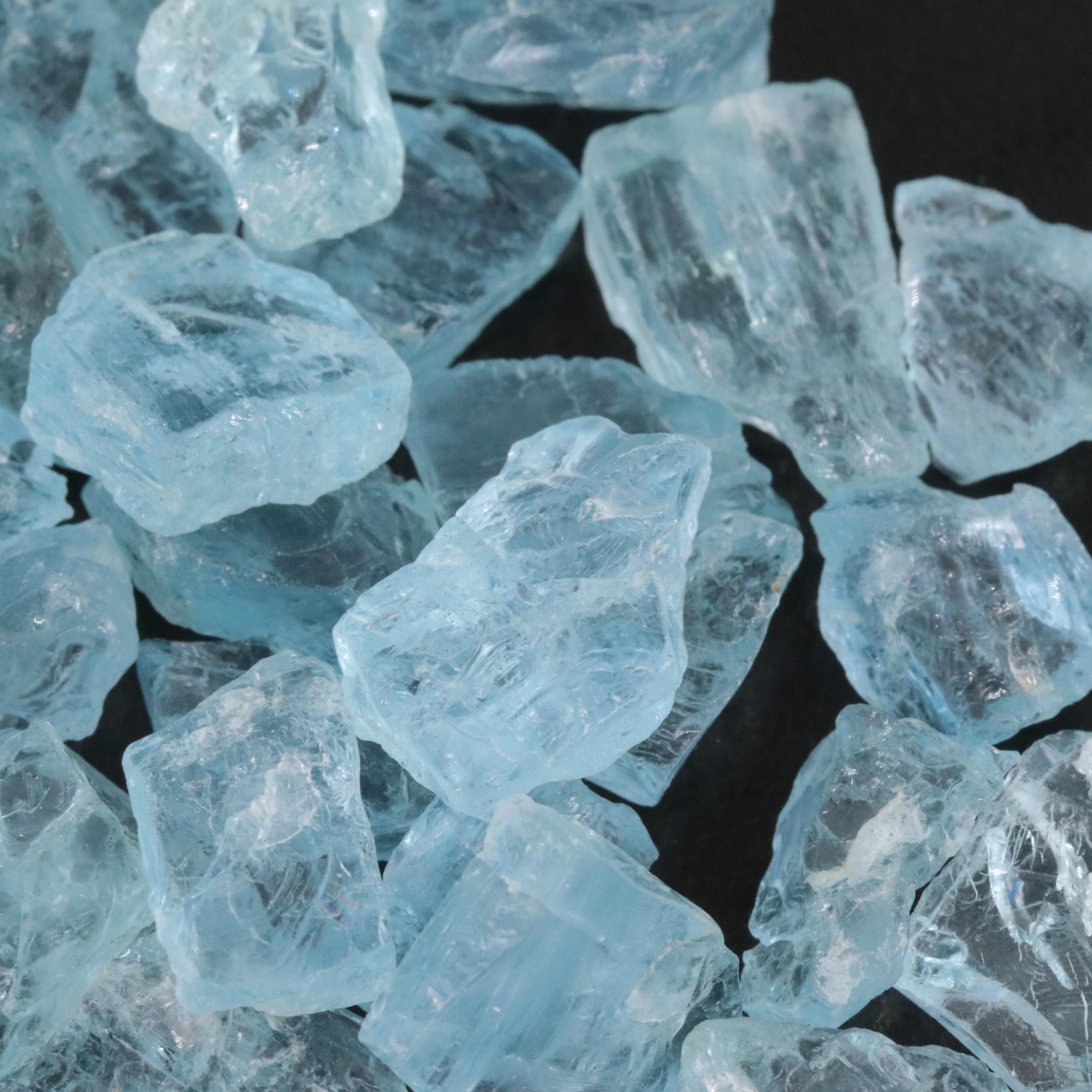Loose 214.00 CTW Rough Aquamarine Lot