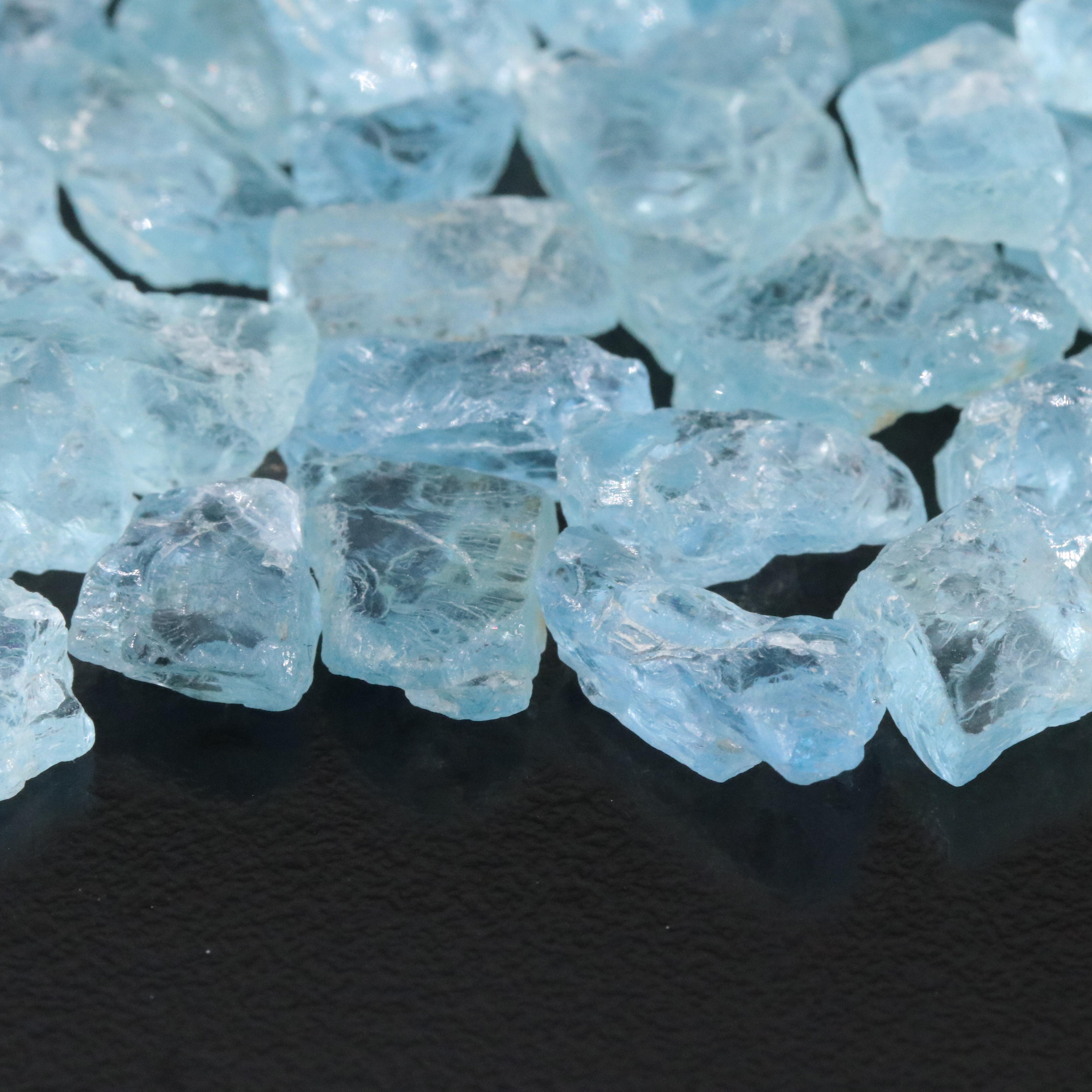 Loose 214.00 CTW Rough Aquamarine Lot