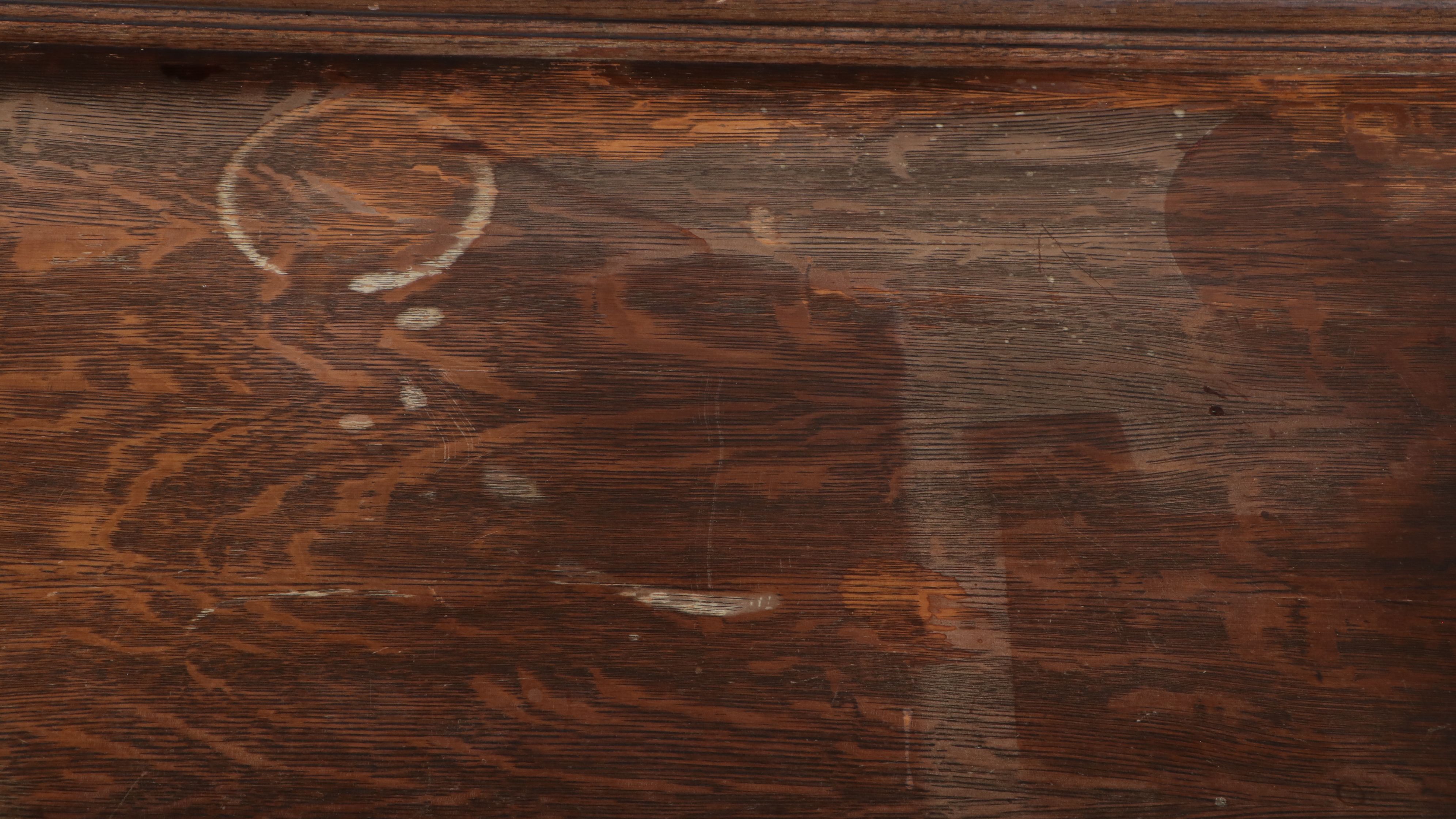 Jacobean Revival Oak Buffet, Early 20th Century