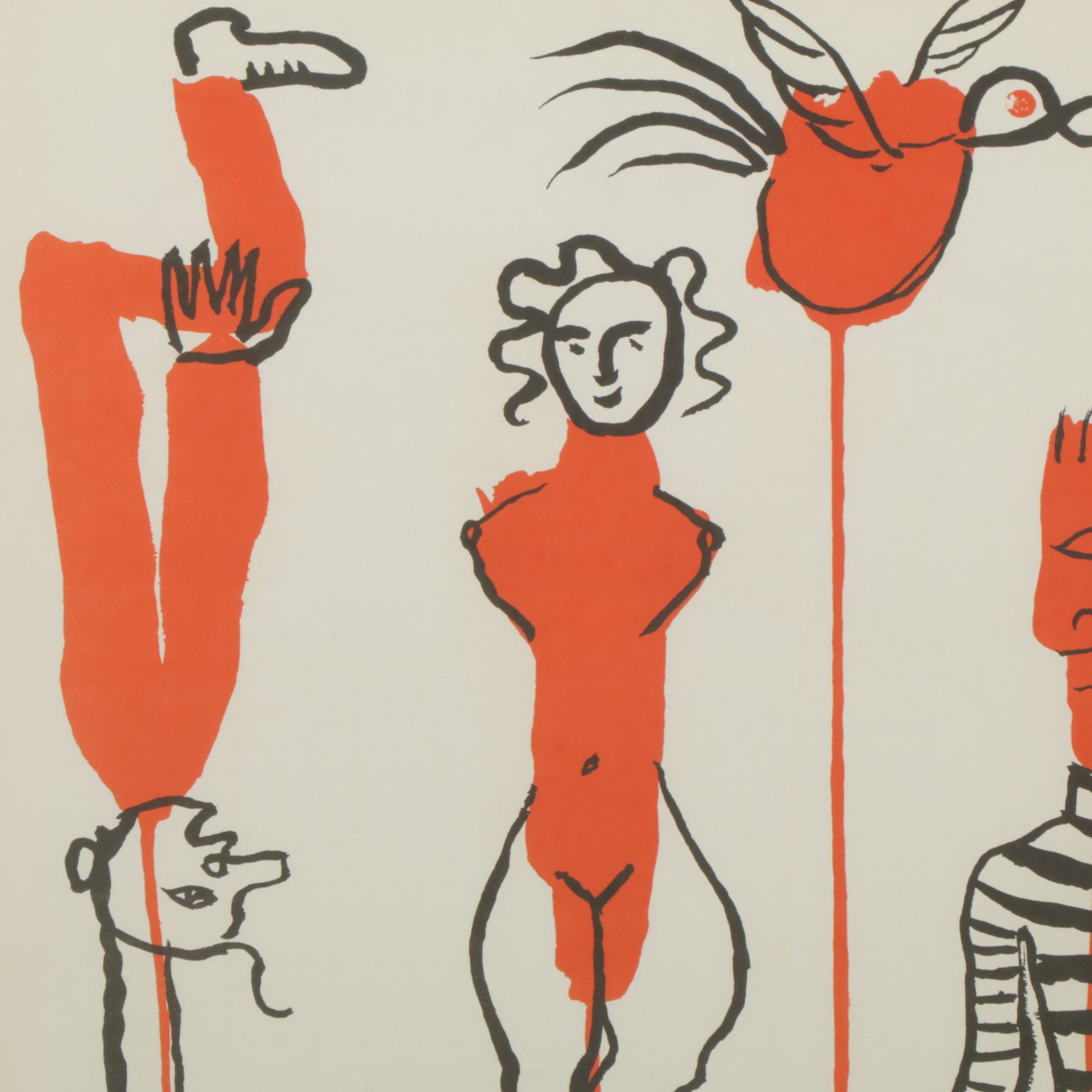Alexander Calder Double-Page Color Lithograph for "Derrière le Miroir", 1966