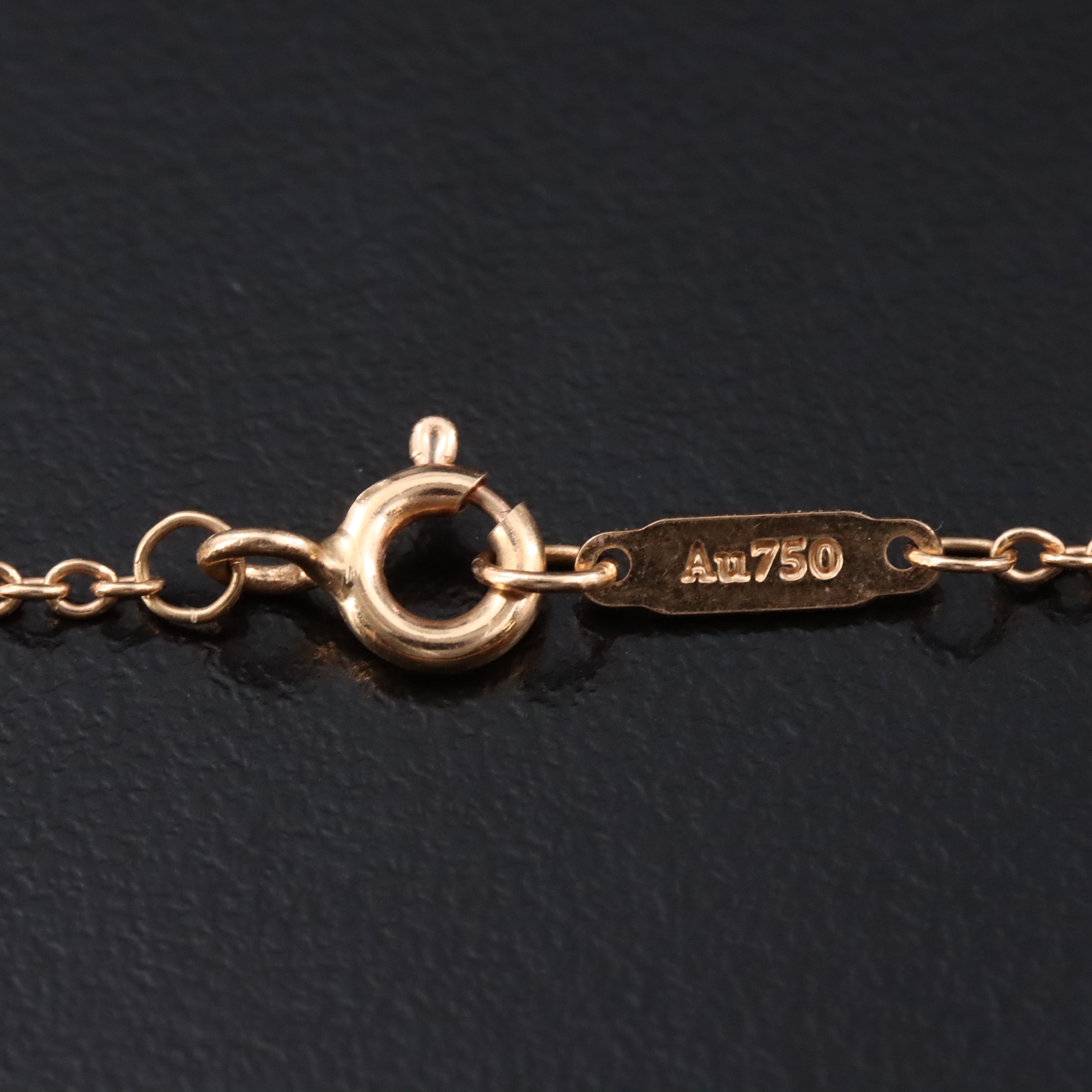 Tiffany & Co. Keys 18K Rose Gold 0.64 CTW Diamond Crown Key  Pendant Necklace