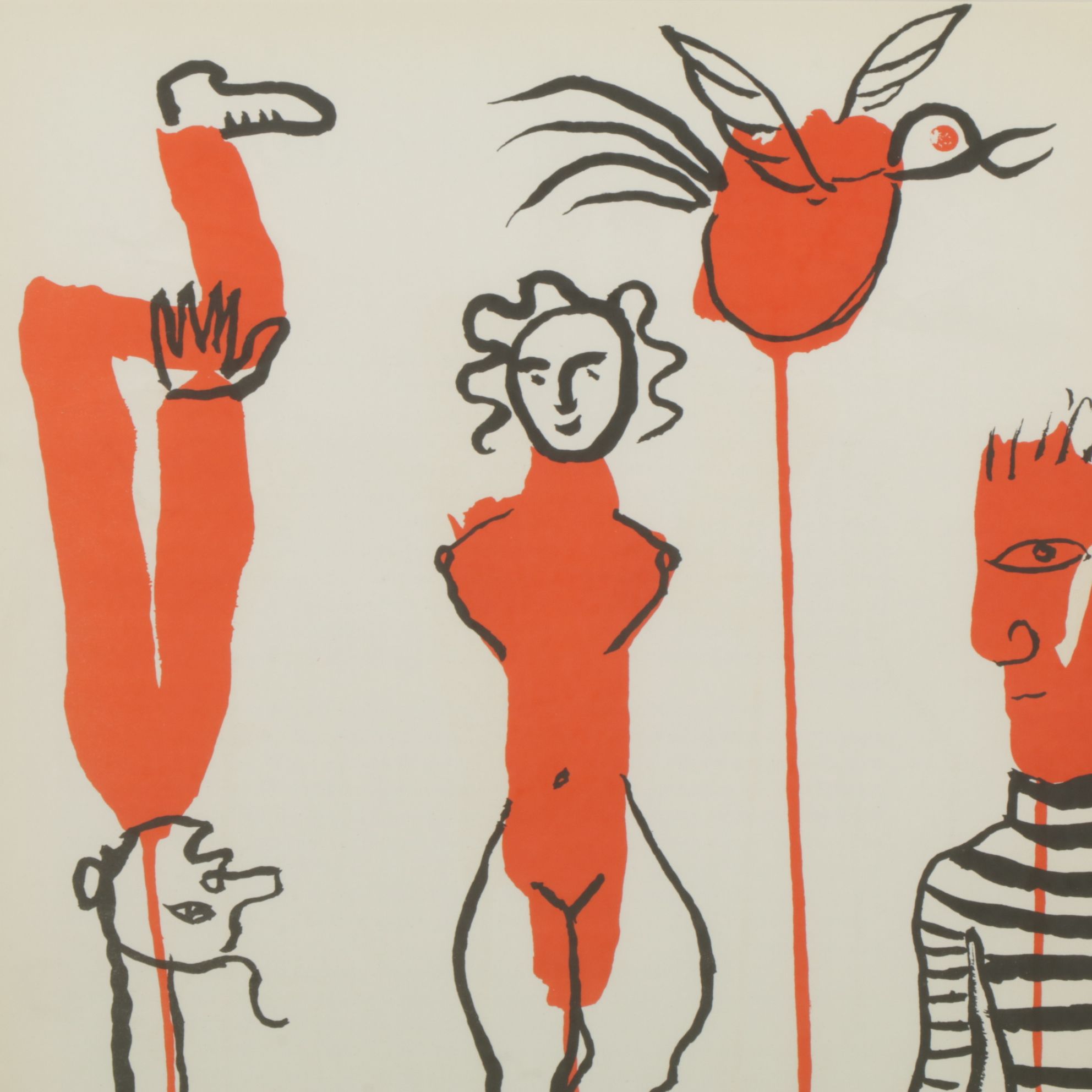 Alexander Calder Double-Page Color Lithograph for "Derrière le Miroir", 1966