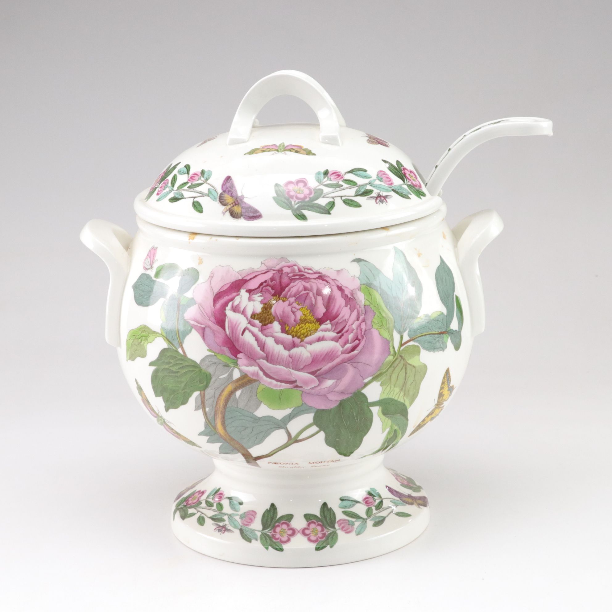 Portmeirion "Botanic Garden" Soup Tureen, Oval Platter and Pepper Mill