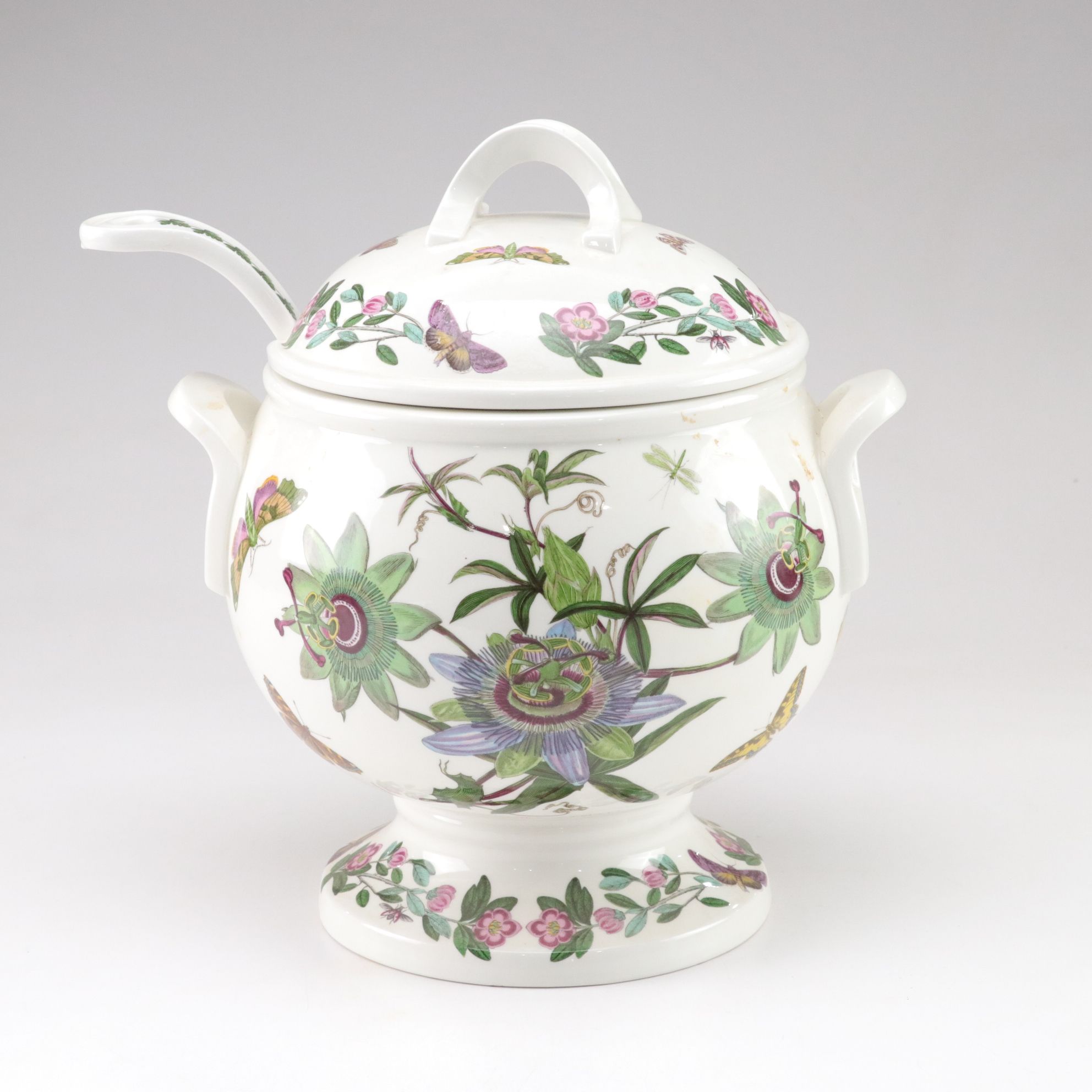Portmeirion "Botanic Garden" Soup Tureen, Oval Platter and Pepper Mill