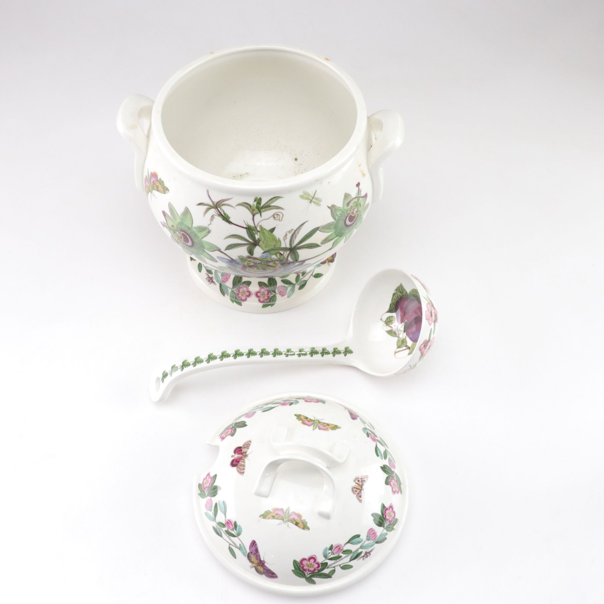 Portmeirion "Botanic Garden" Soup Tureen, Oval Platter and Pepper Mill