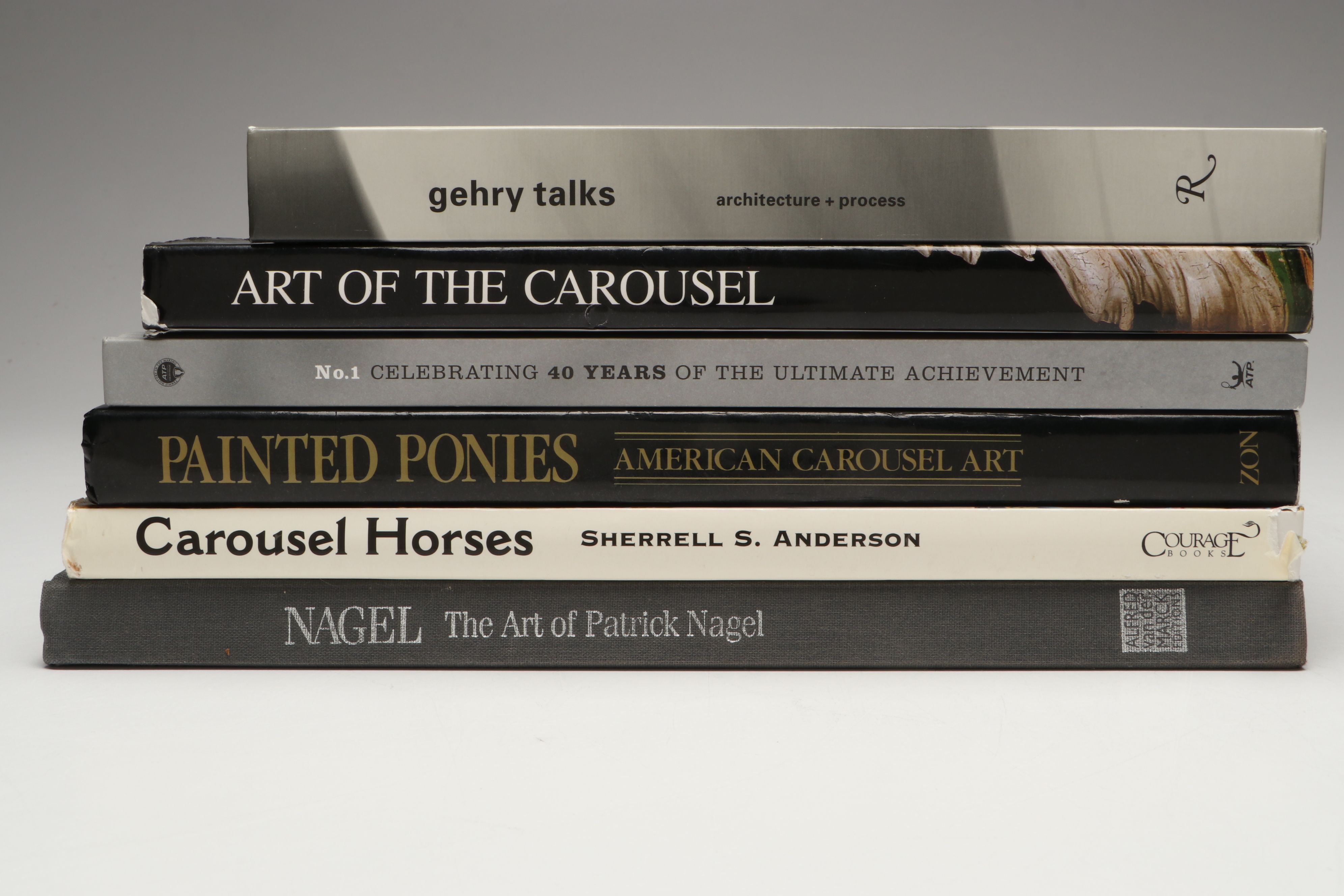 "Art of the Carousel" by Charlotte Dinger with Other Art and Tennis Books