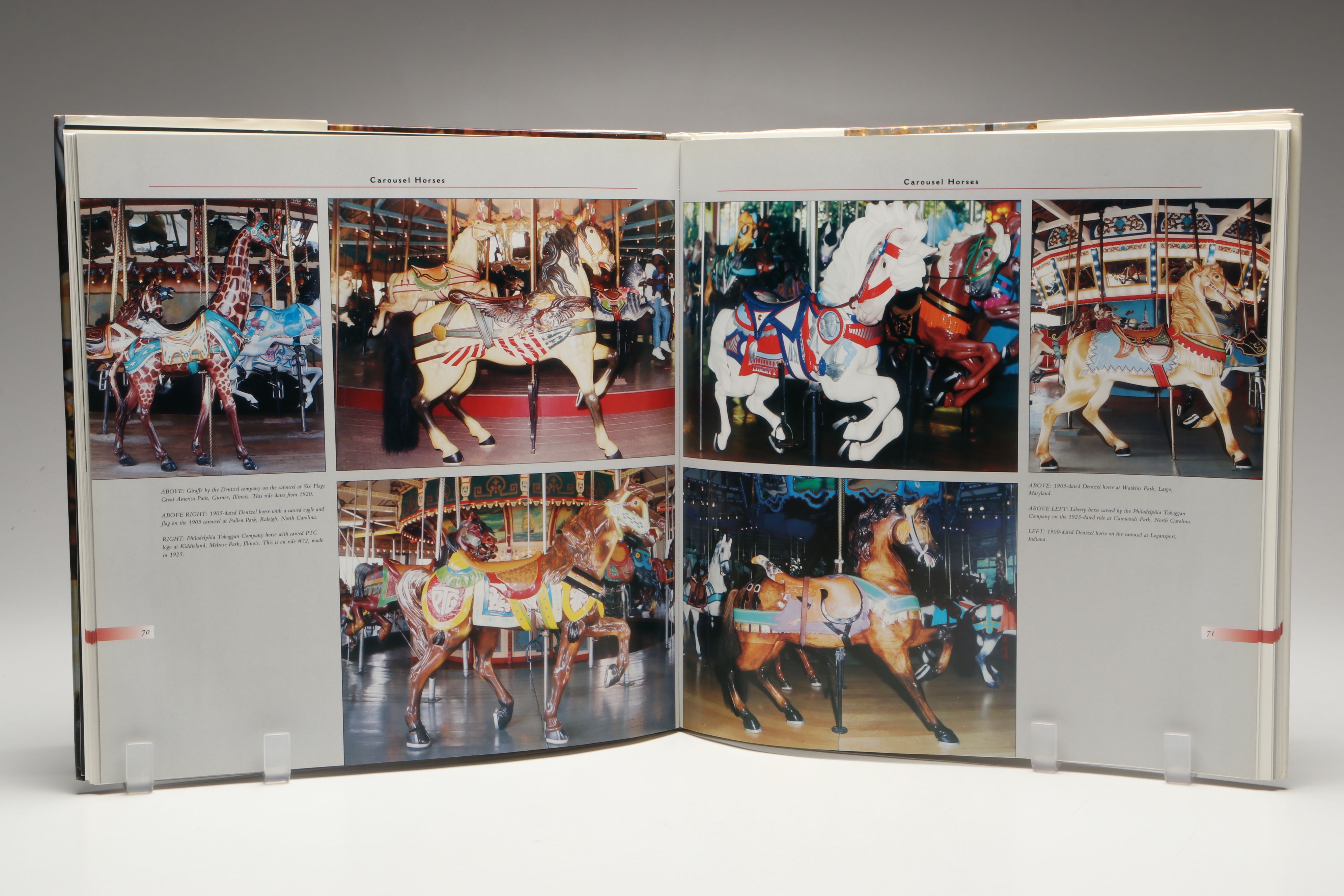"Art of the Carousel" by Charlotte Dinger with Other Art and Tennis Books