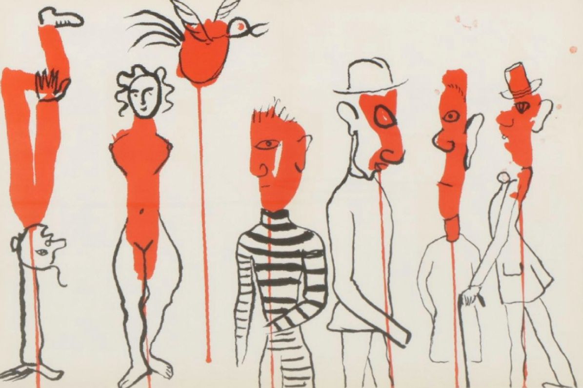 Alexander Calder Double-Page Color Lithograph for "Derrière le Miroir", 1966