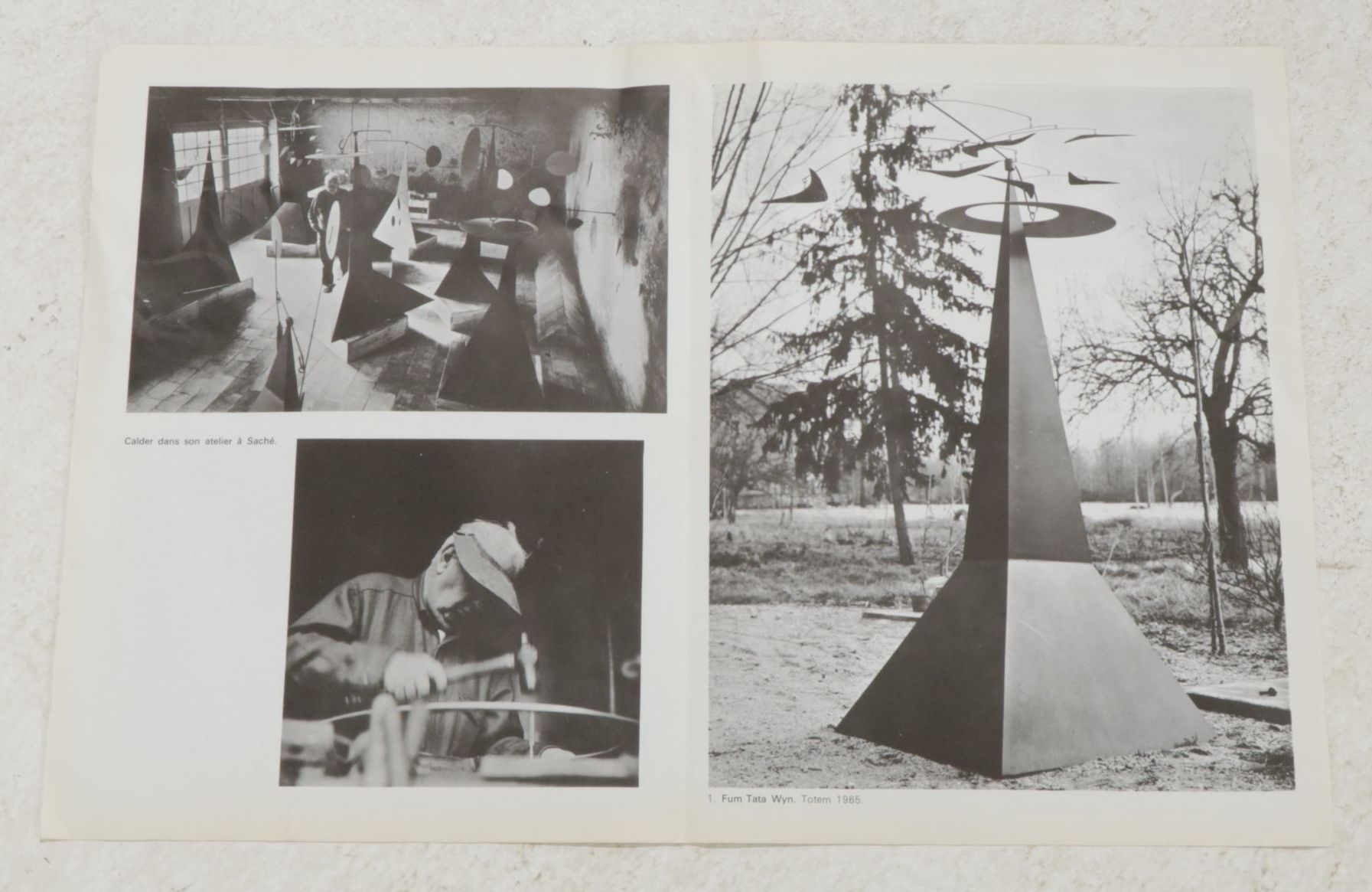 Alexander Calder Double-Page Color Lithograph for "Derrière le Miroir", 1966