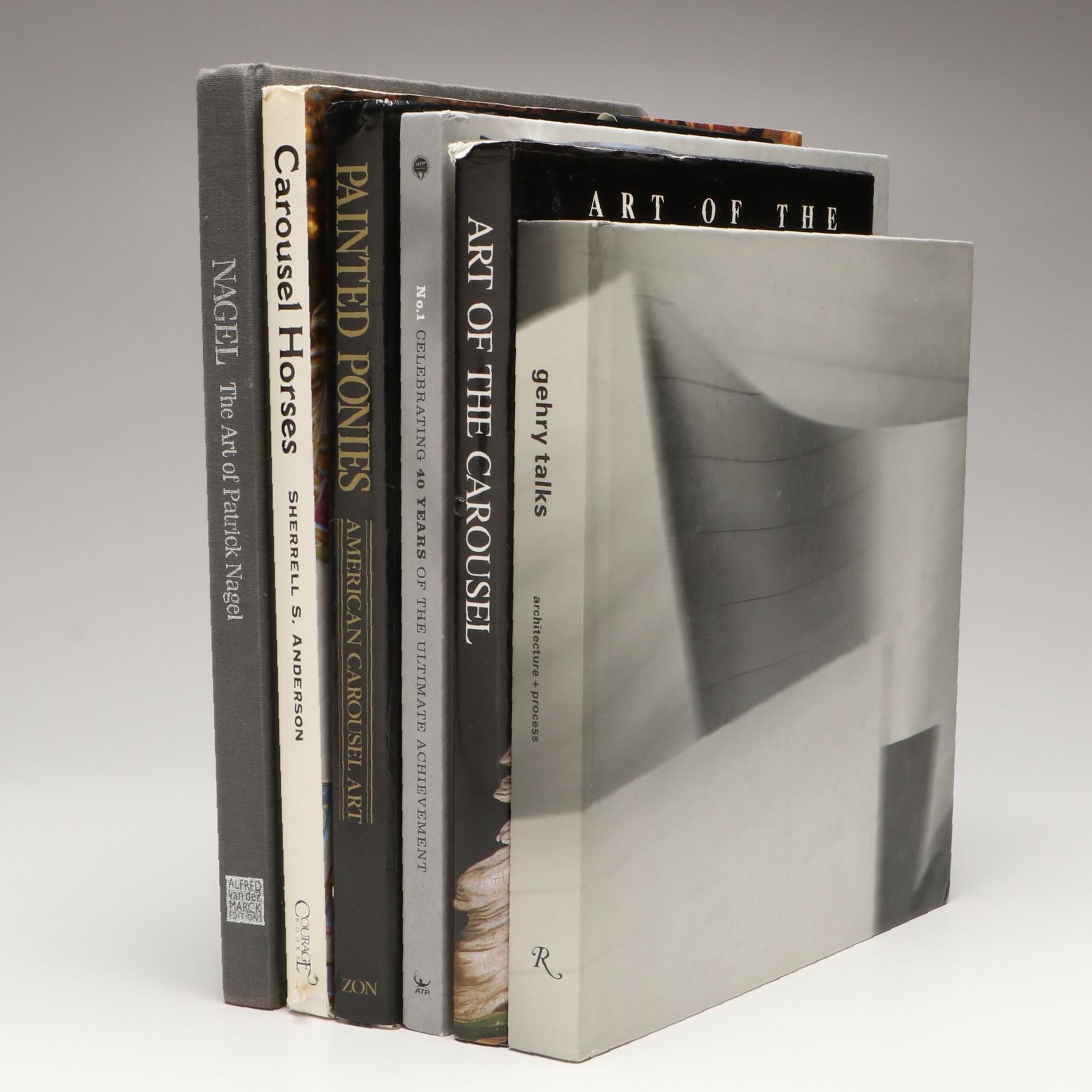 "Art of the Carousel" by Charlotte Dinger with Other Art and Tennis Books