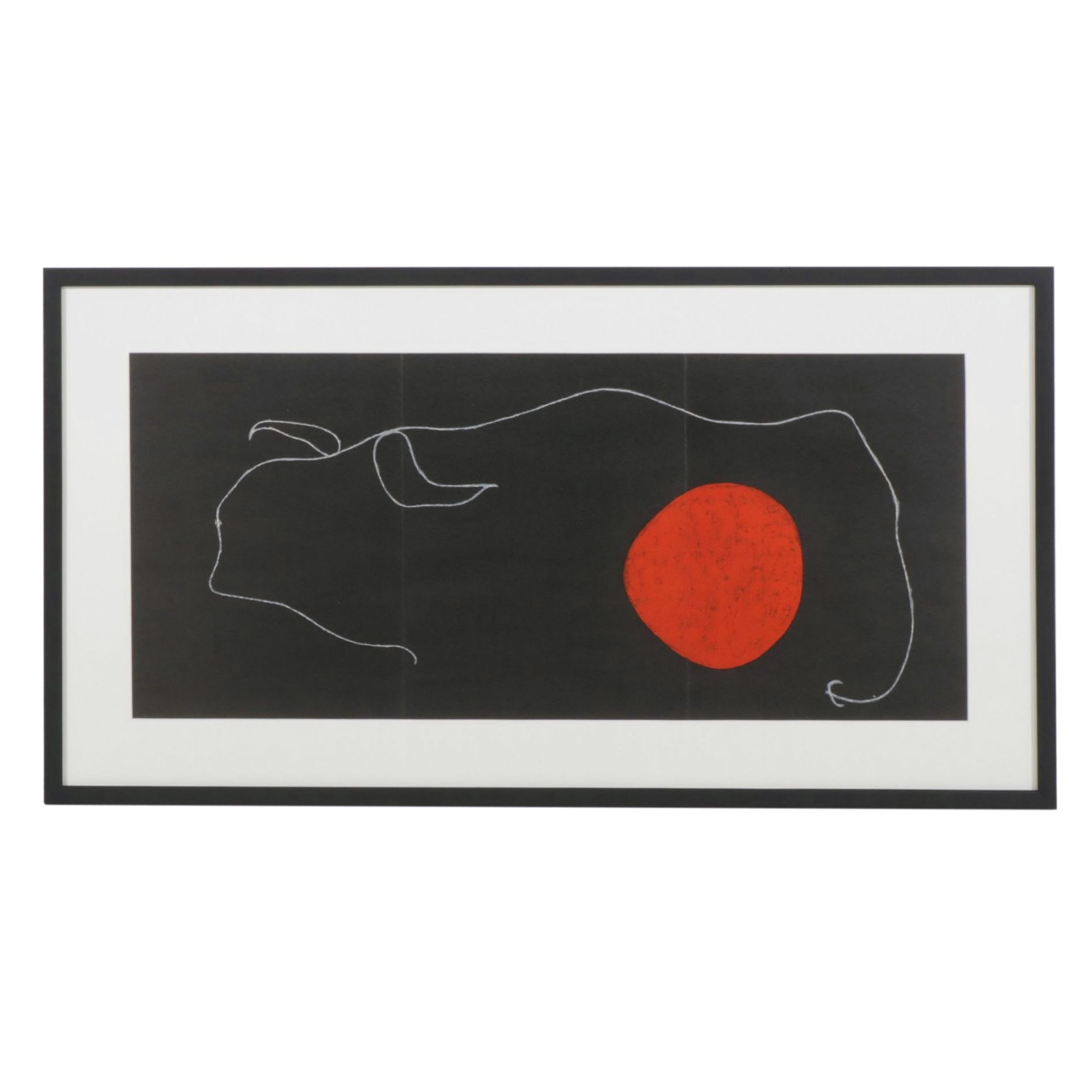 Joan Miró Triple-Page Color Lithograph for "Derrière le Miroir," 1961