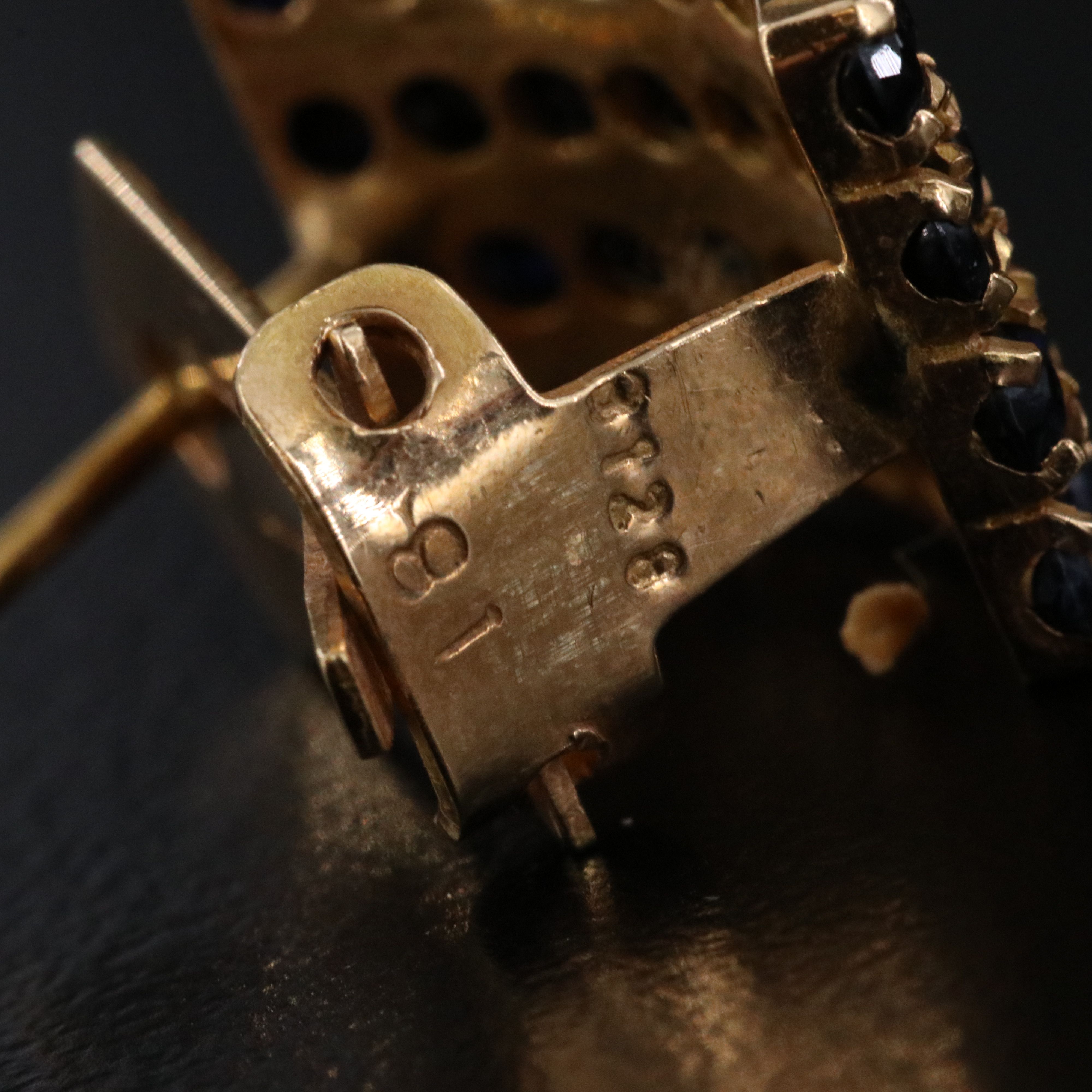 18K Sapphire Y Necklace and Earrings