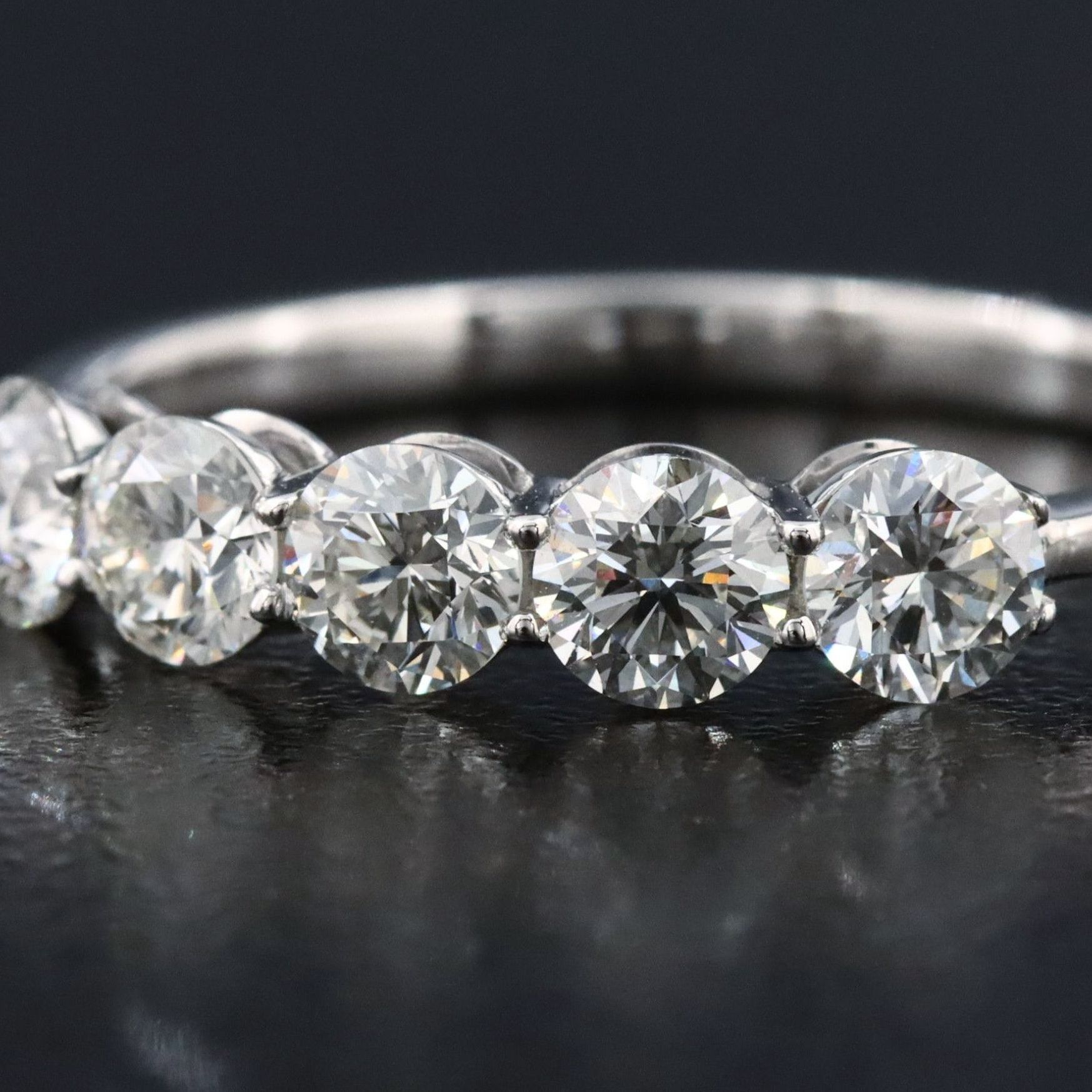 Platinum 0.93 CTW Diamond Ring