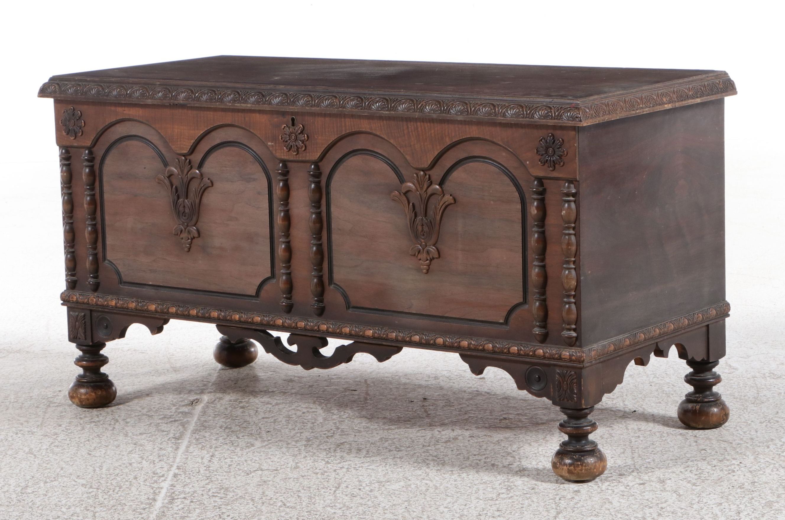 Caswell-Runyan Company Jacobean Revival Style Cedar Chest