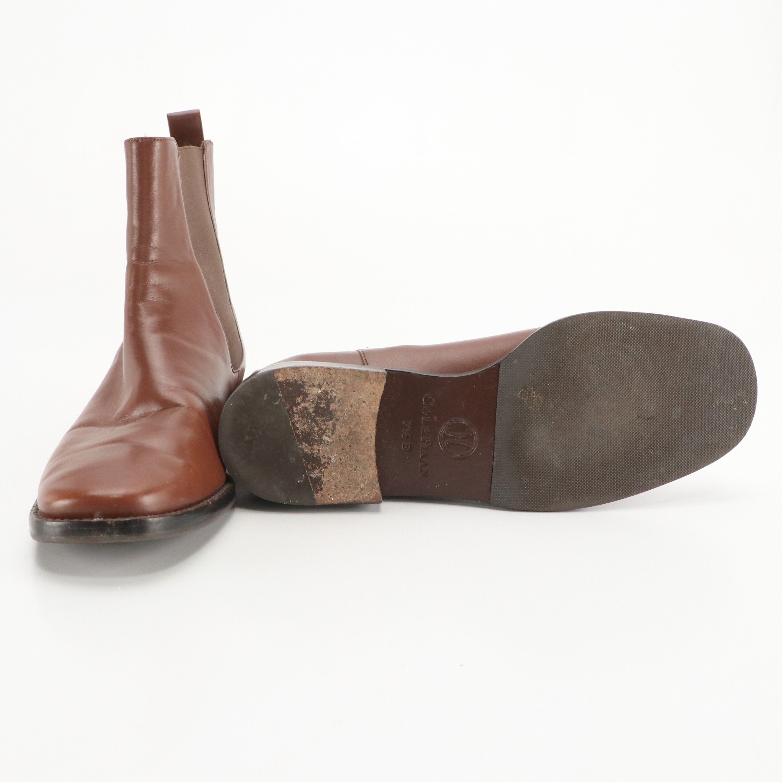 Cole Haan Leather Ankle Boots and Etienne Aigner Knee-High Leather Boots