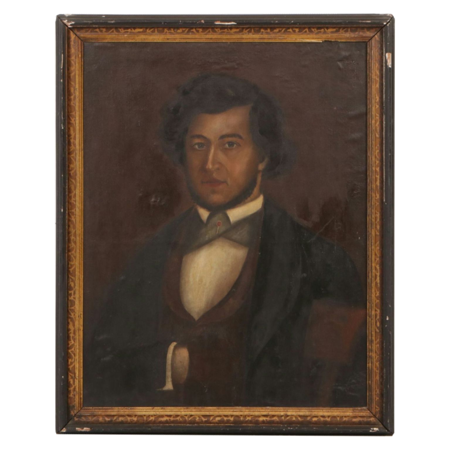 Theo Wilder Portrait Oil Painting of a Man, 1844