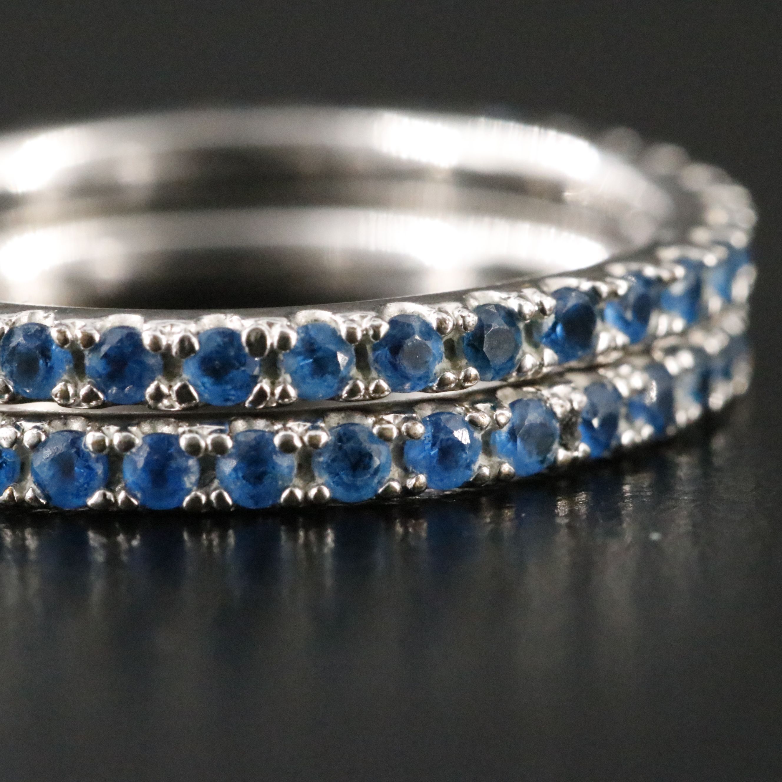 Spinel Eternity Stacking Rings