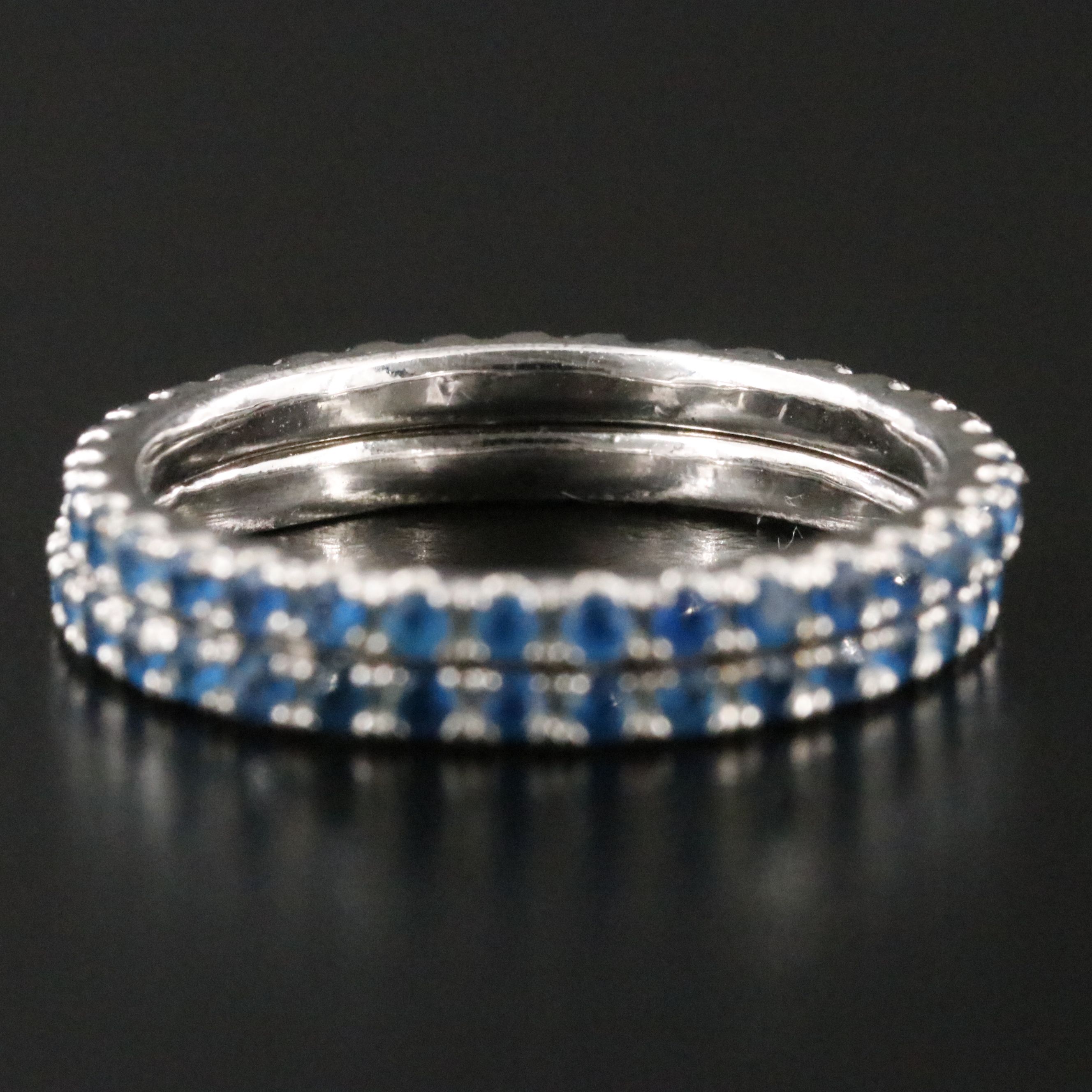 Spinel Eternity Stacking Rings