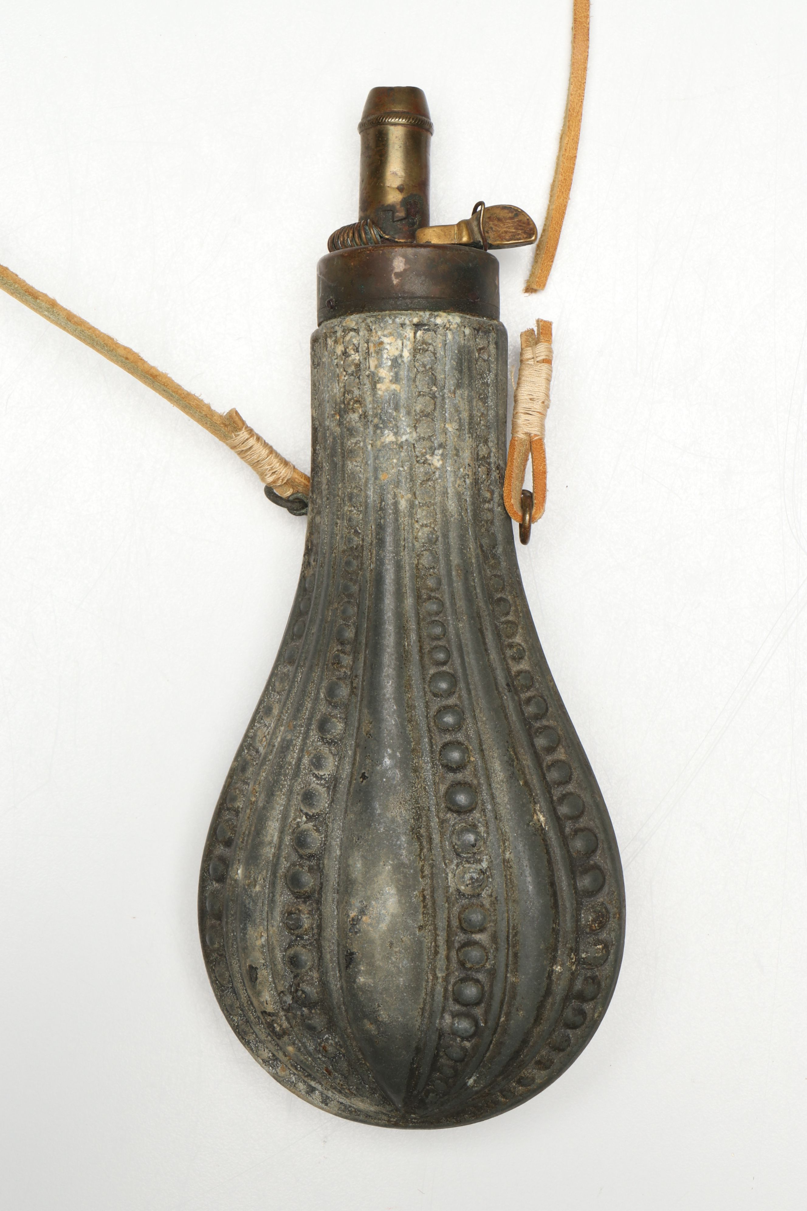 Antique Metal Powder Flasks