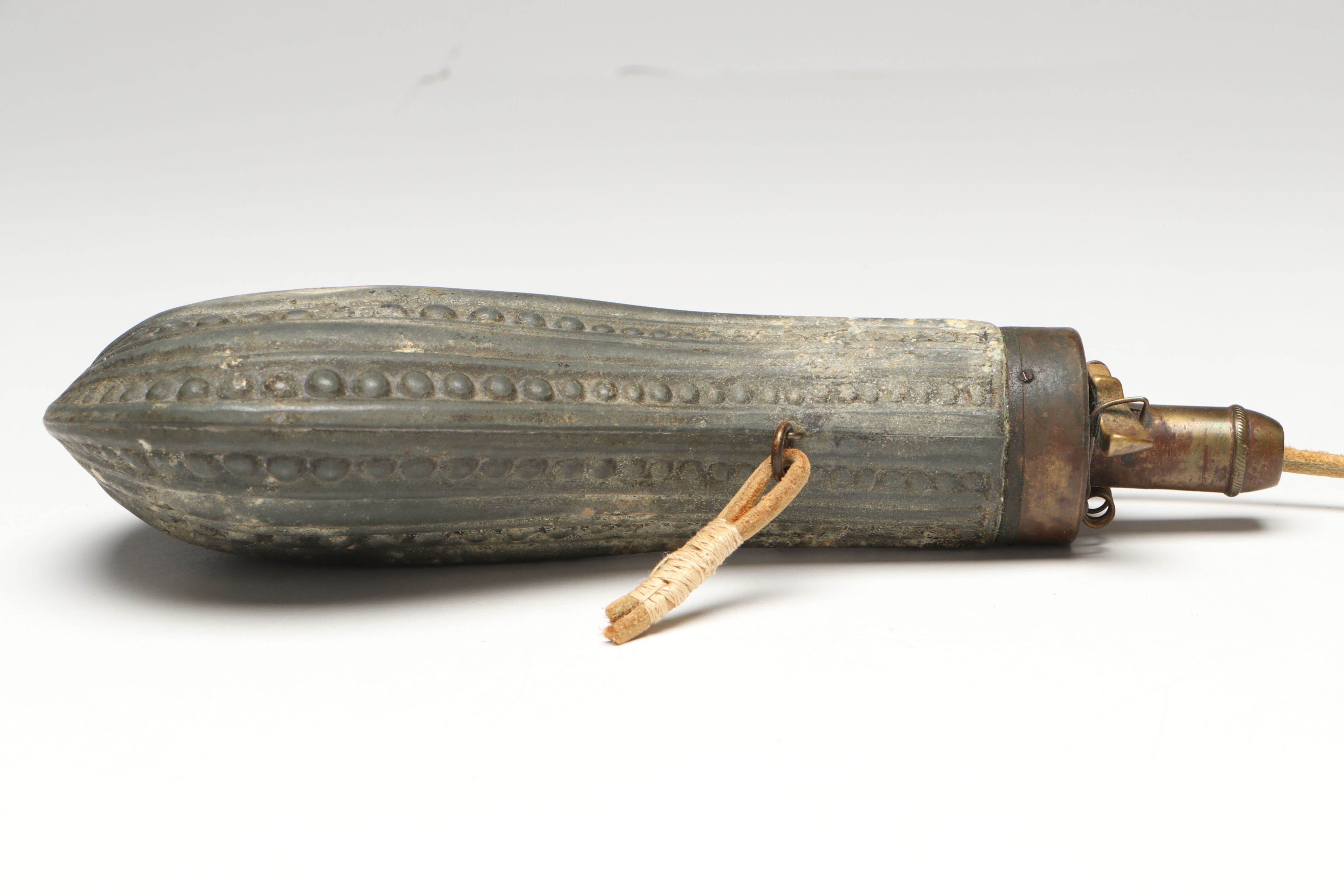 Antique Metal Powder Flasks