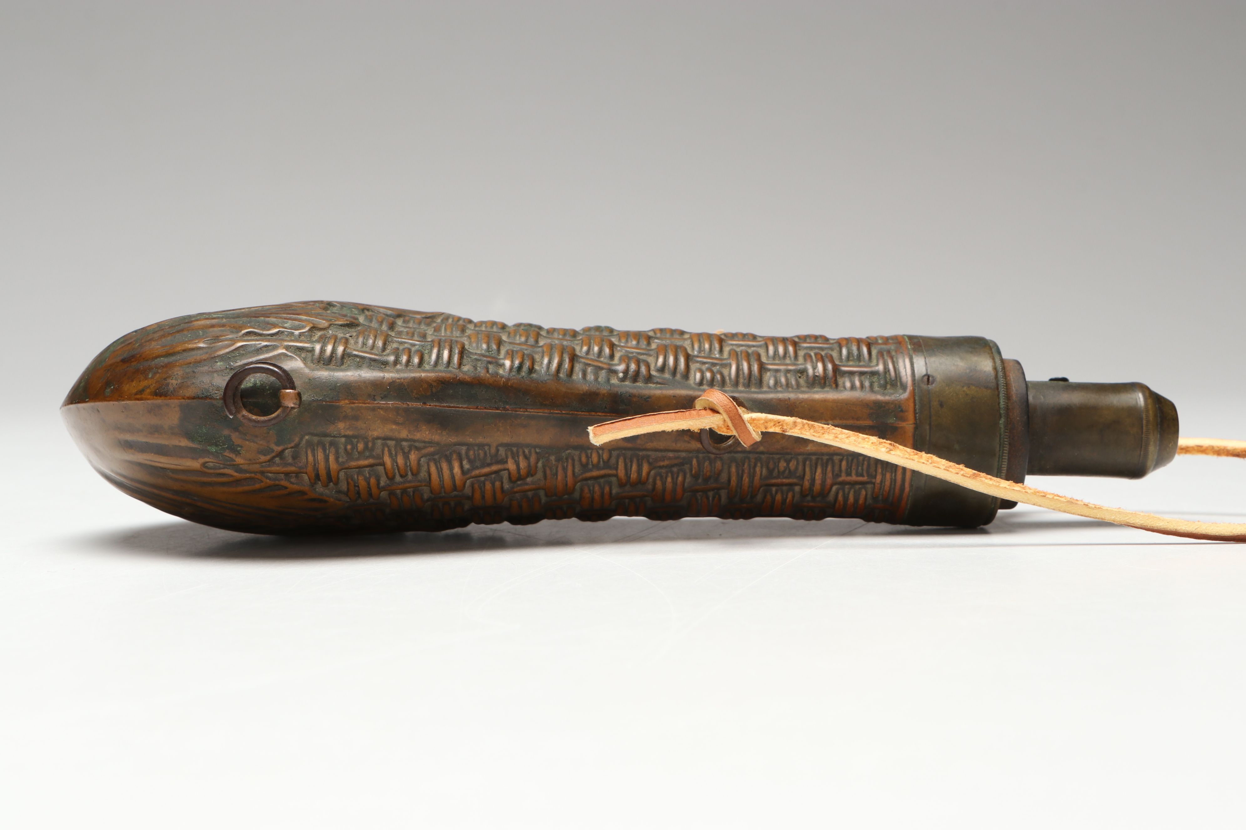 Antique Metal Powder Flasks