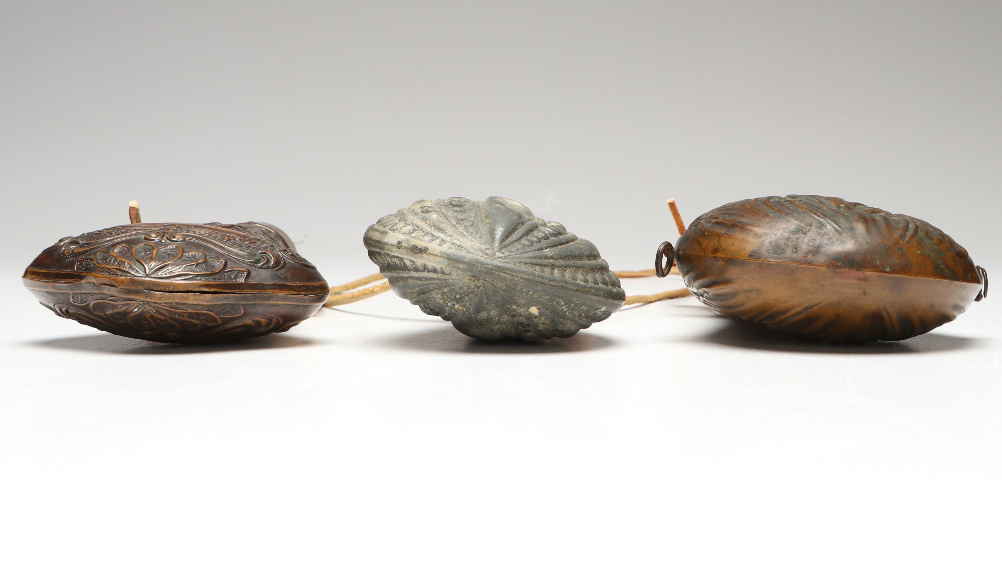 Antique Metal Powder Flasks