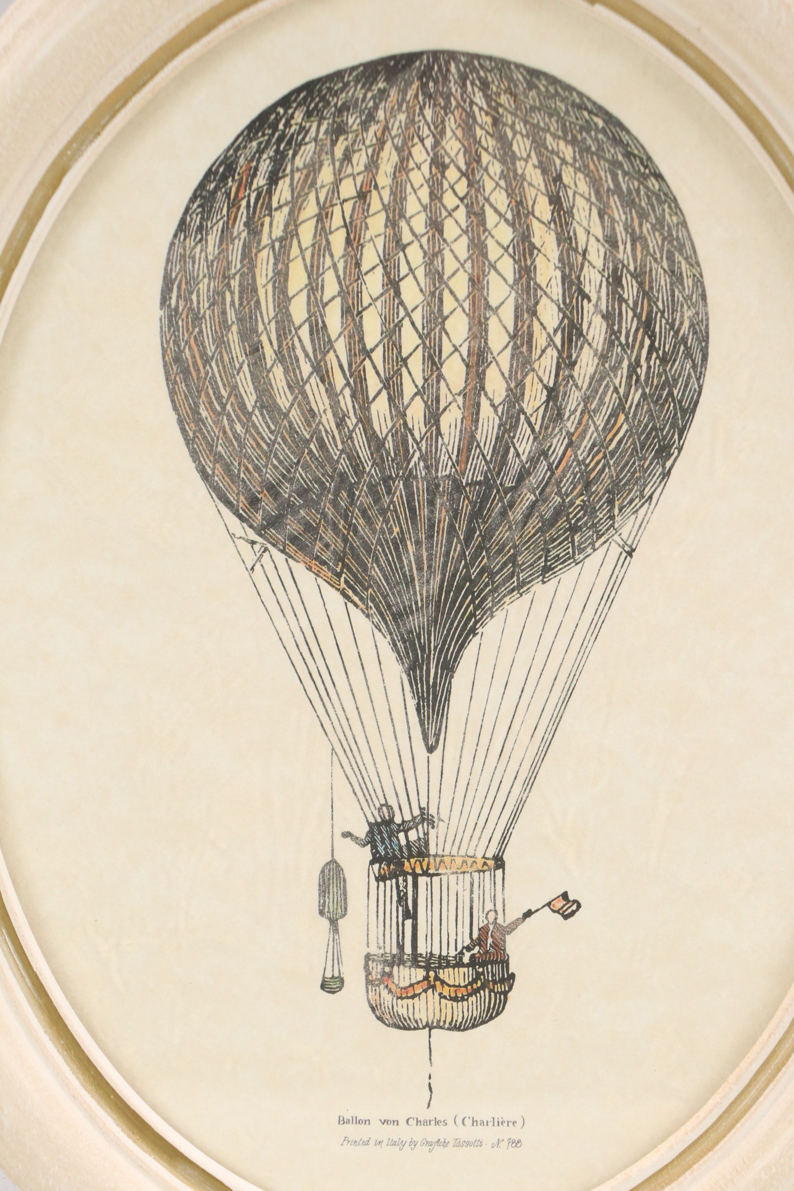 Grafiche Tassotti Halftone Prints of French Hot-Air Balloons