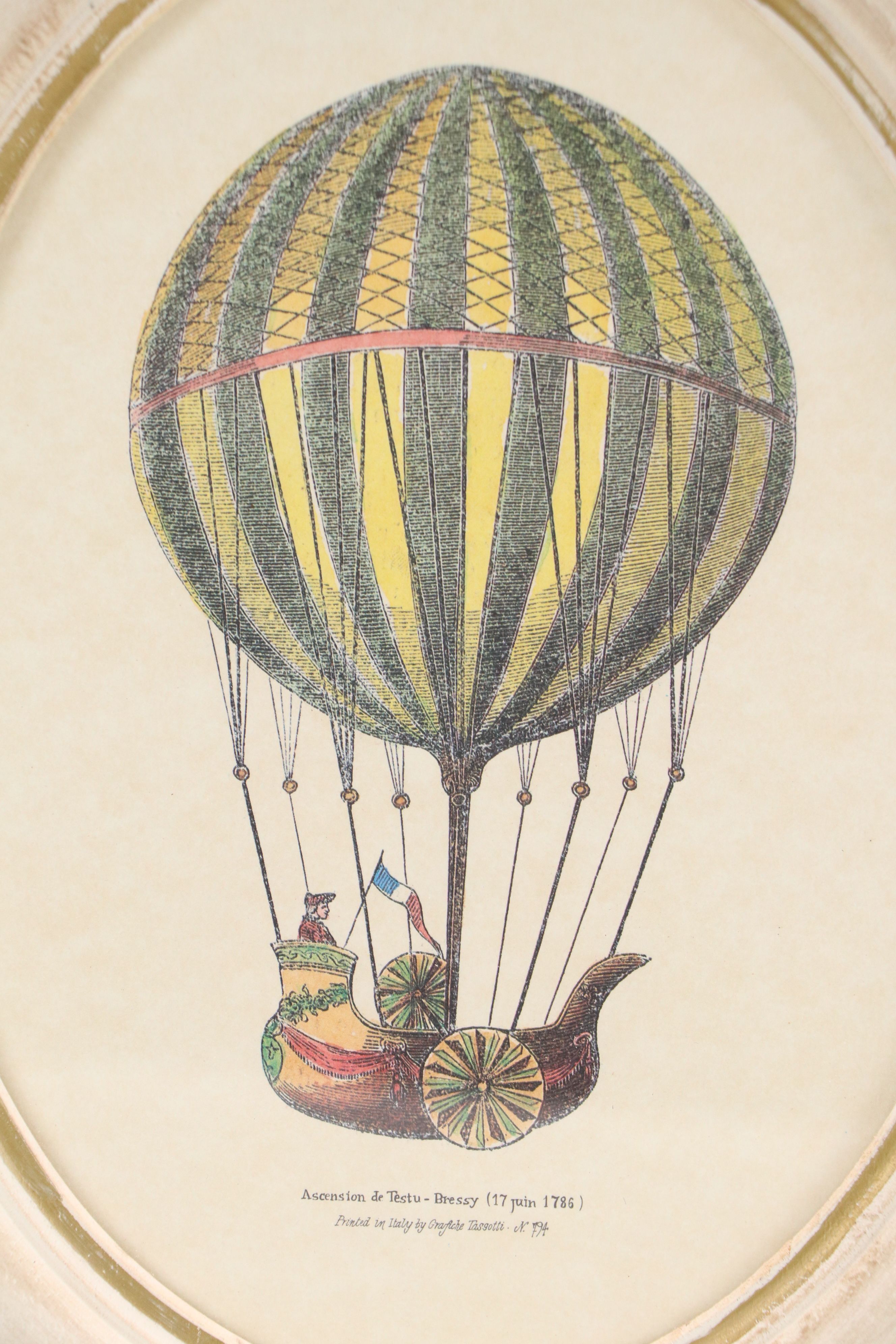 Grafiche Tassotti Halftone Prints of French Hot-Air Balloons