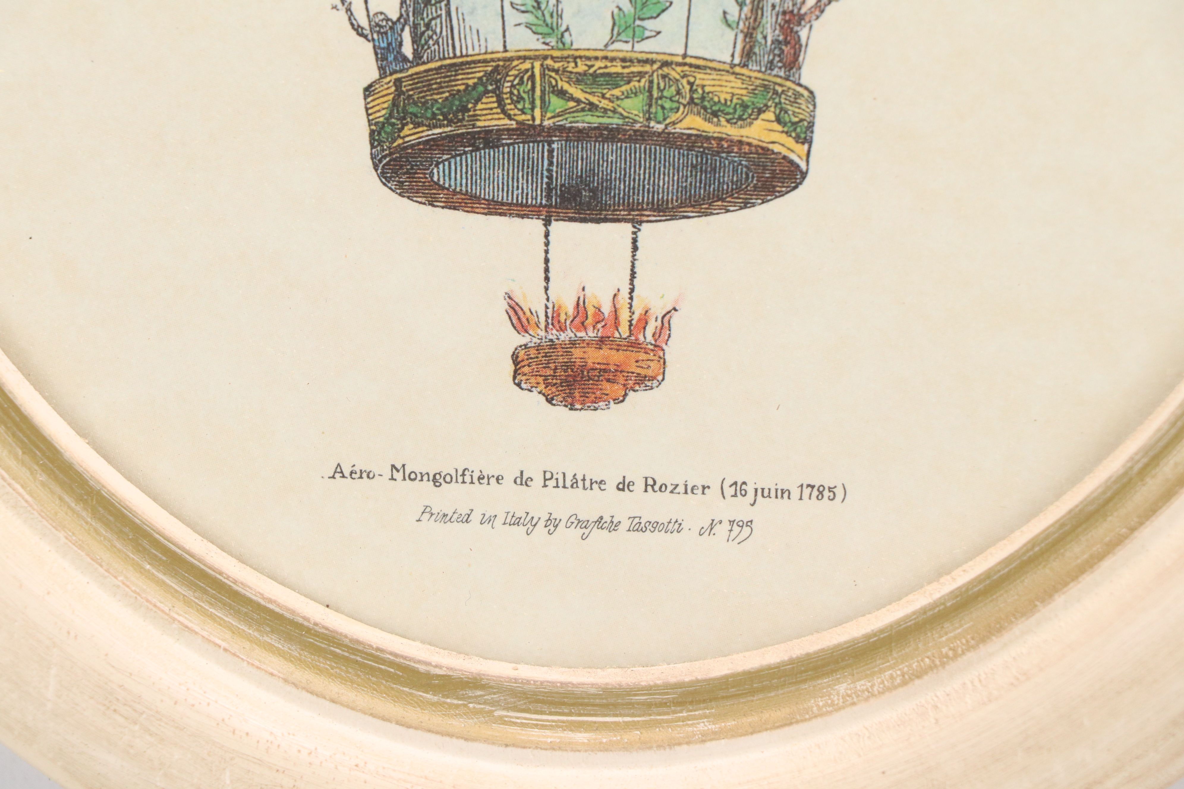 Grafiche Tassotti Halftone Prints of French Hot-Air Balloons