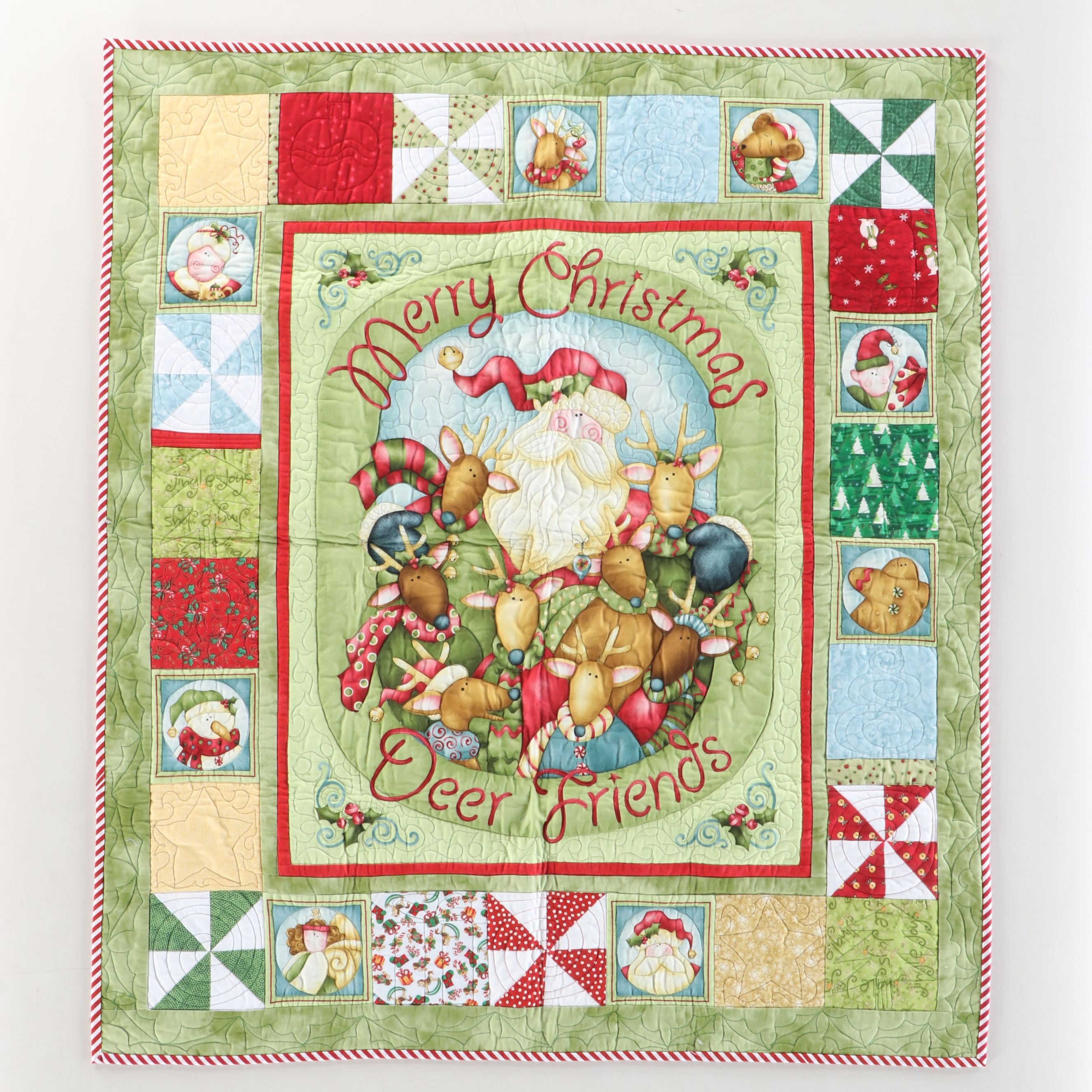 "Merry Christmas Deer Friends" and Other Christmas Quilt