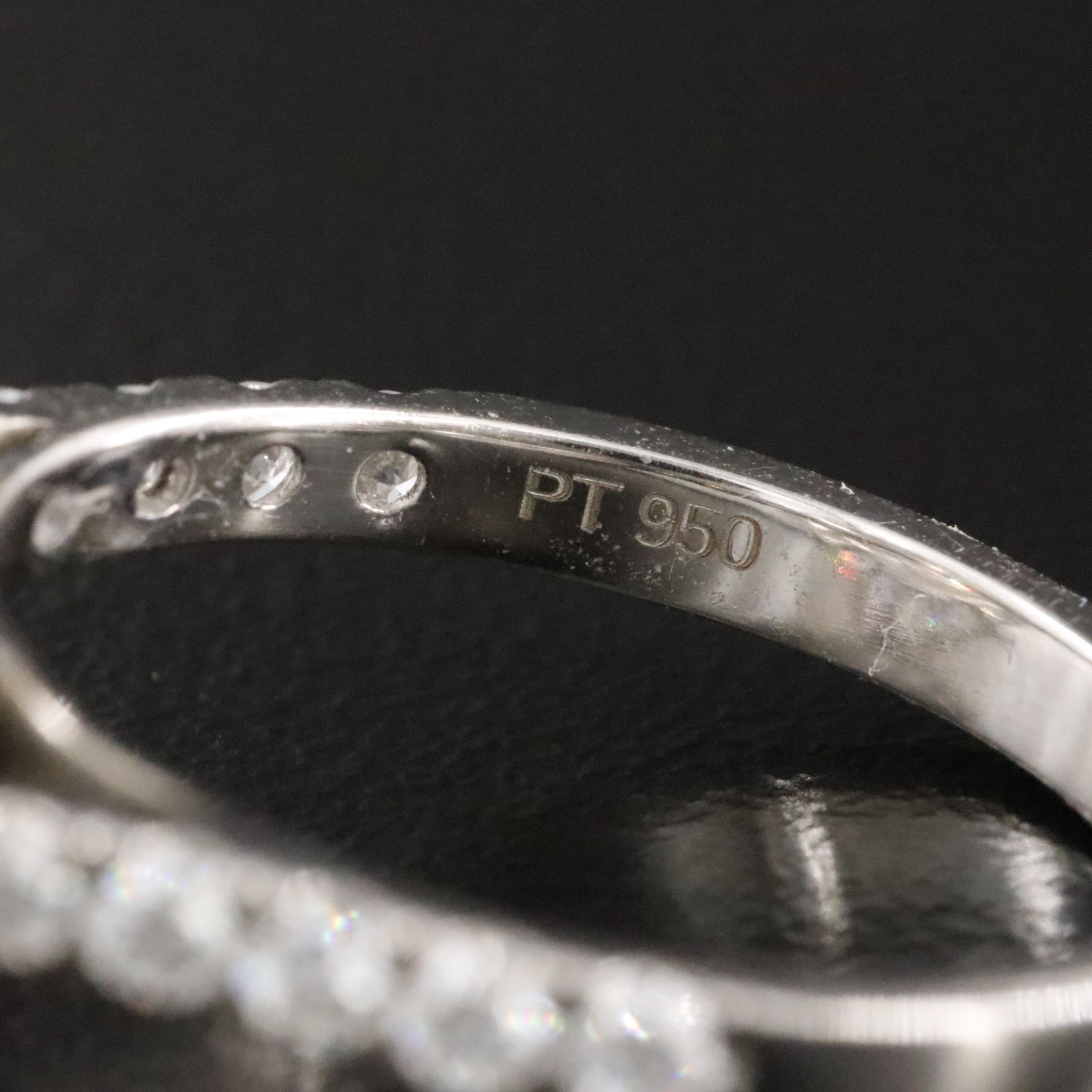 Platinum 3.86 CTW Lab Grown Diamond Halo Ring with IGI Report