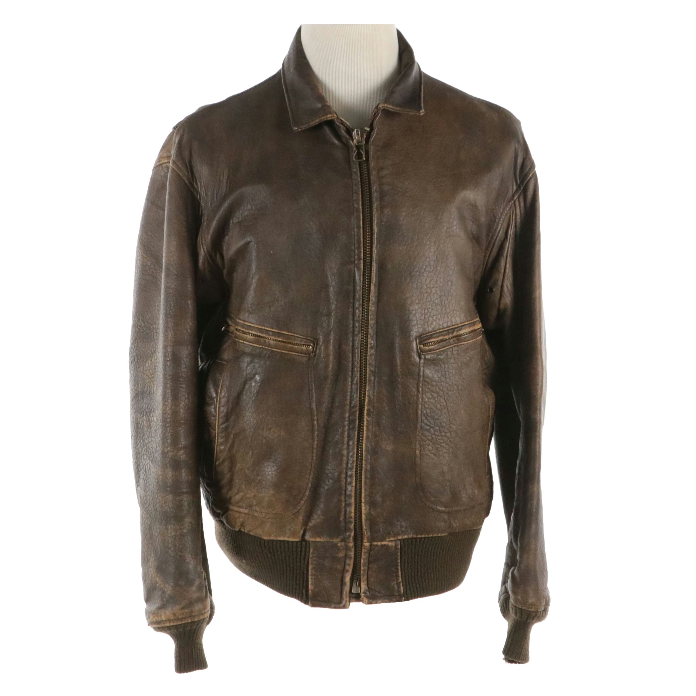 Men's Avirex Reproduction USN G-2 Leather Flight Jacket