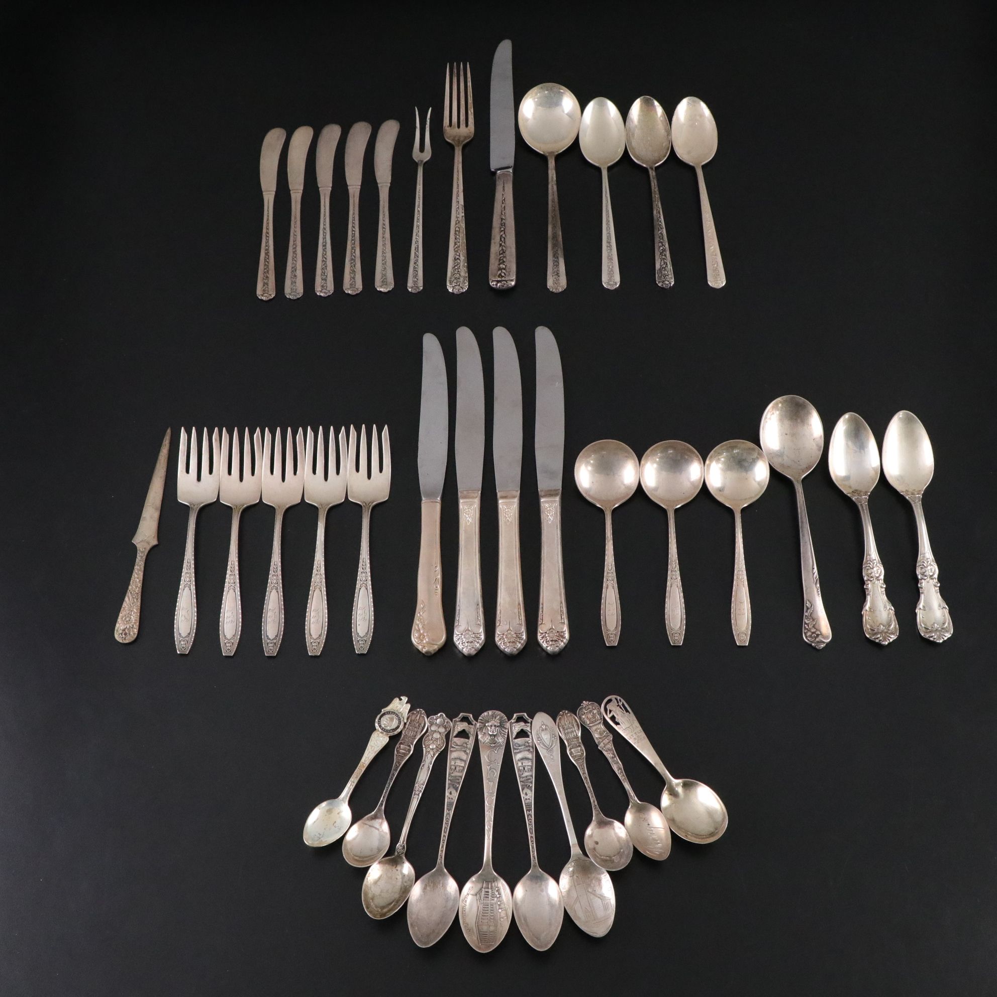 Towle "Rambler Rose" Sterling Silver Flatware & Other Sterling Silver Utensils