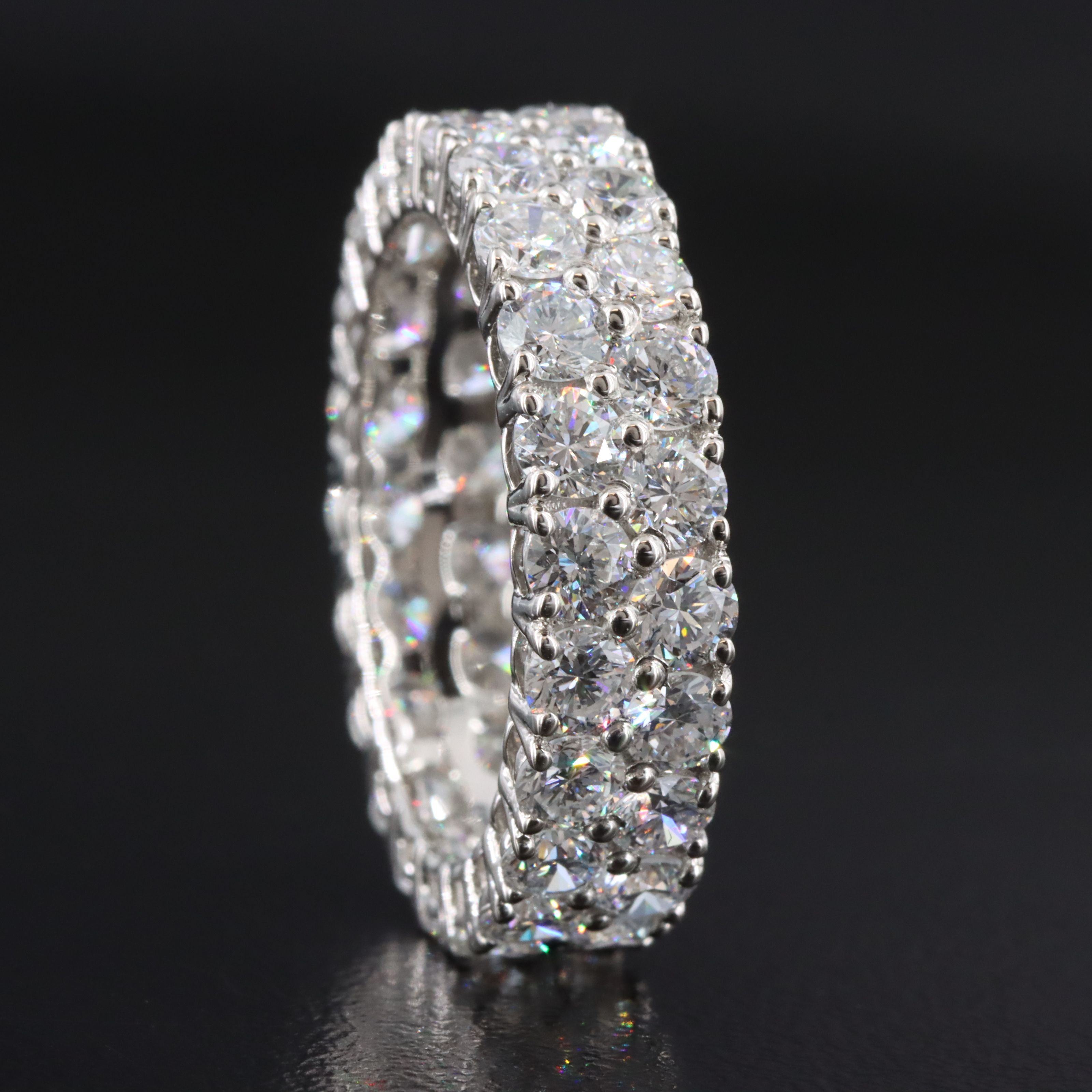 Platinum 4.74 CTW Lab Grown Diamond Eternity Band