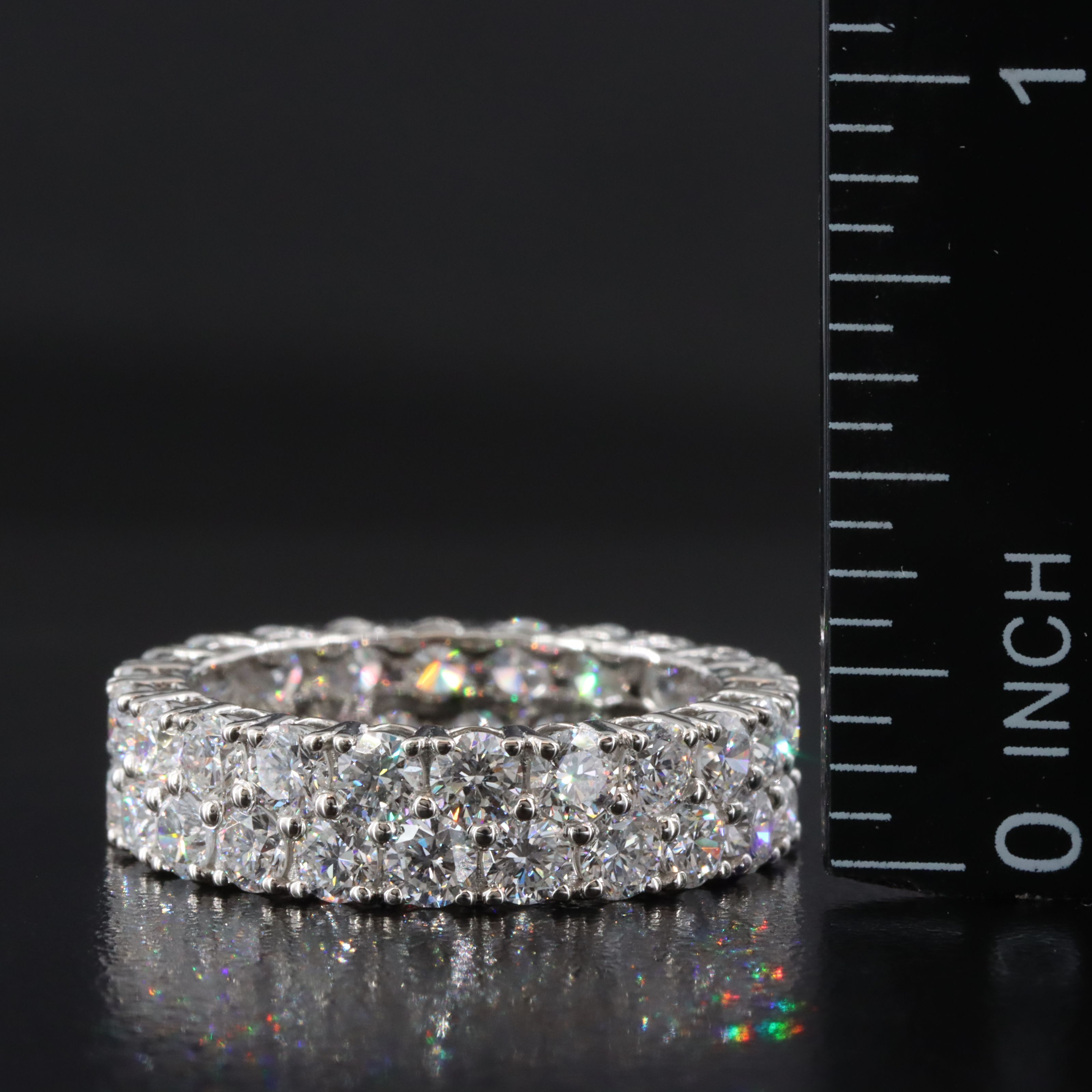 Platinum 4.74 CTW Lab Grown Diamond Eternity Band