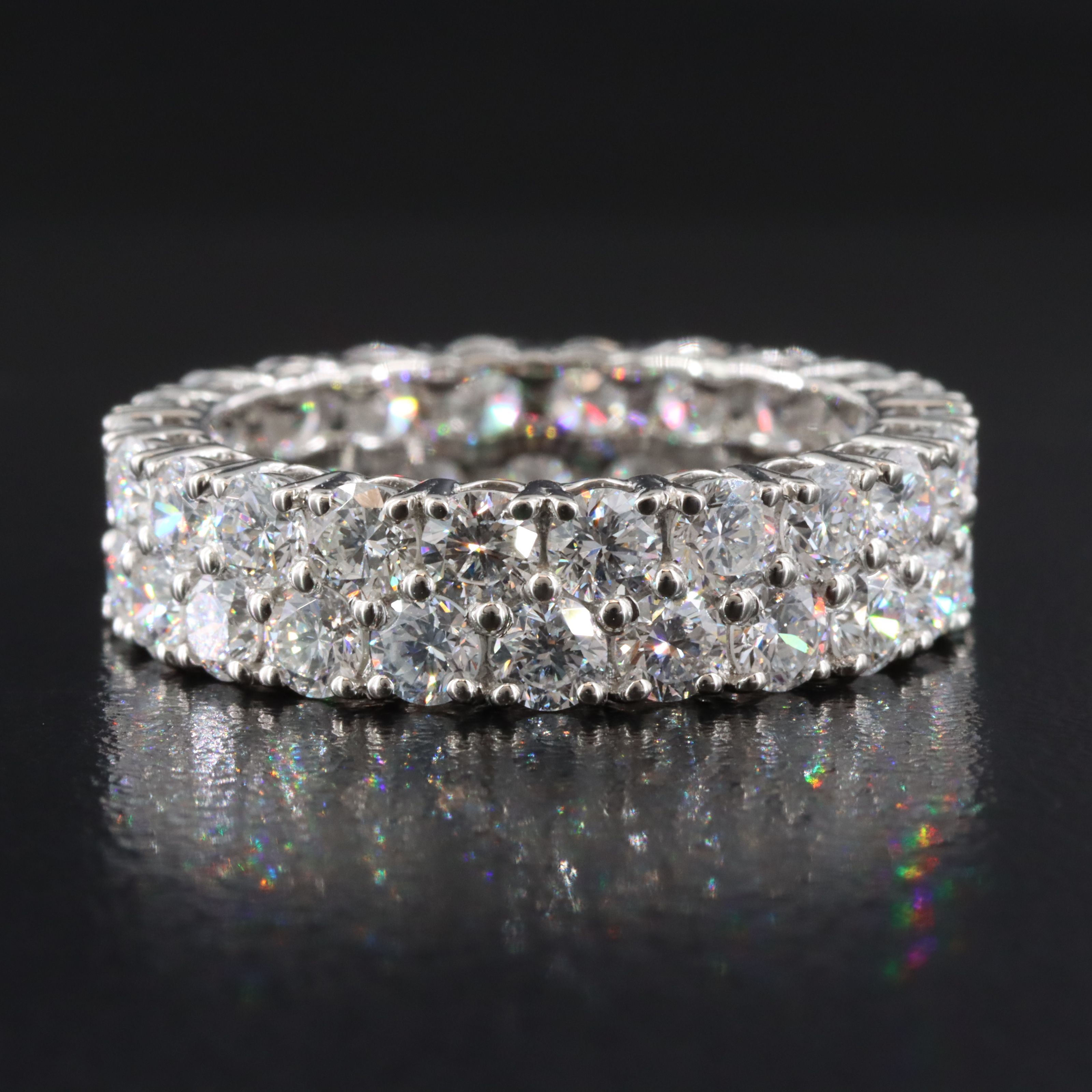 Platinum 4.74 CTW Lab Grown Diamond Eternity Band