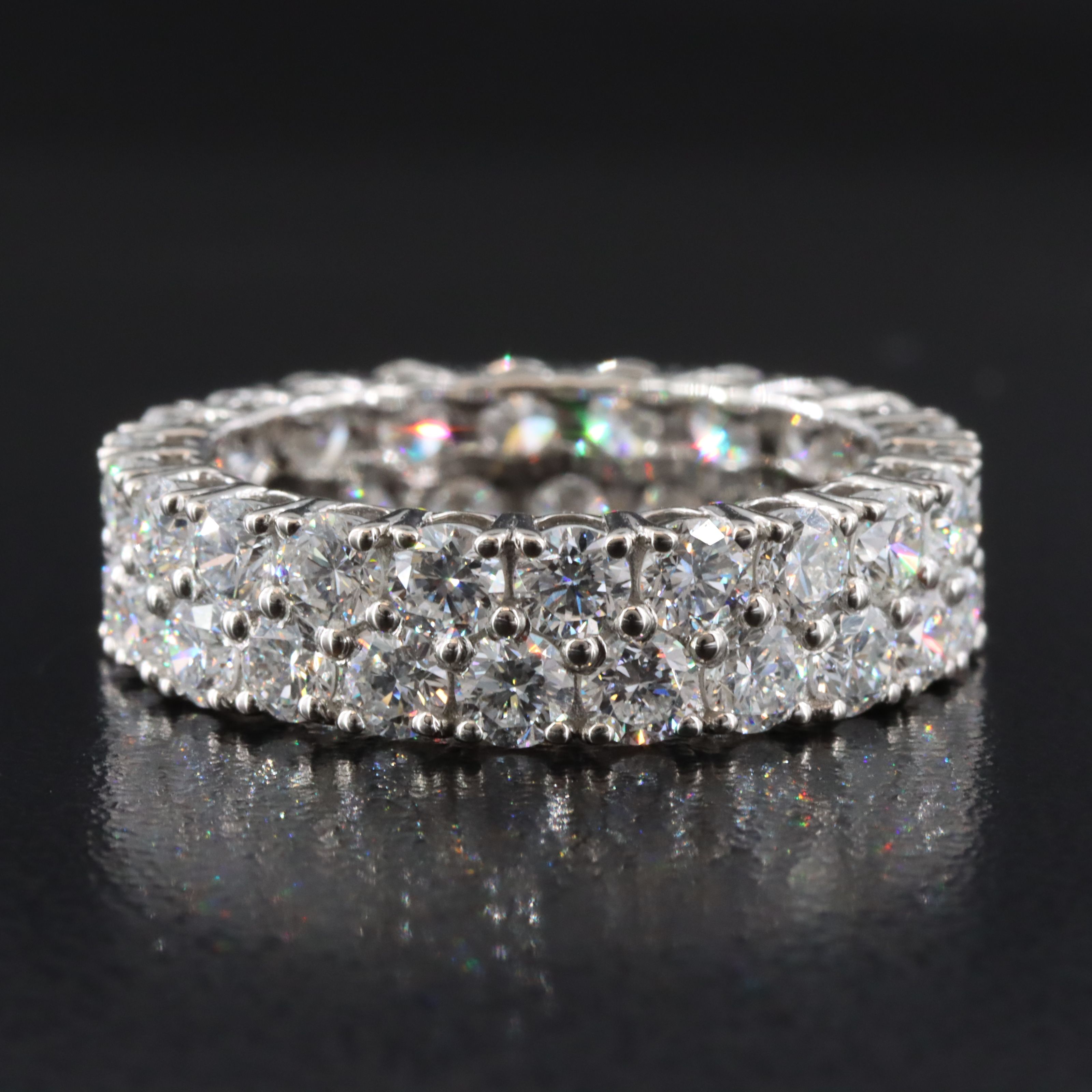 Platinum 4.74 CTW Lab Grown Diamond Eternity Band