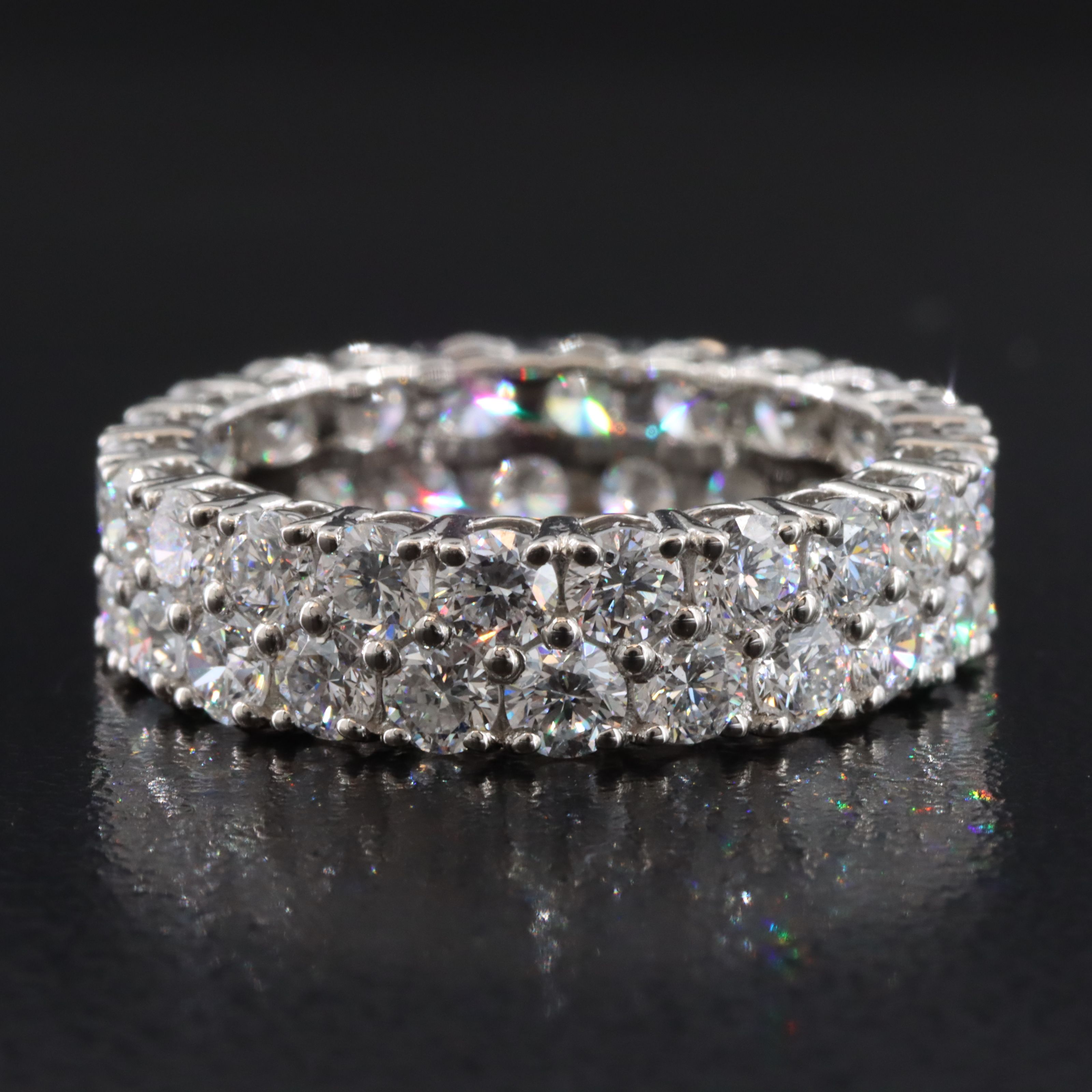 Platinum 4.74 CTW Lab Grown Diamond Eternity Band