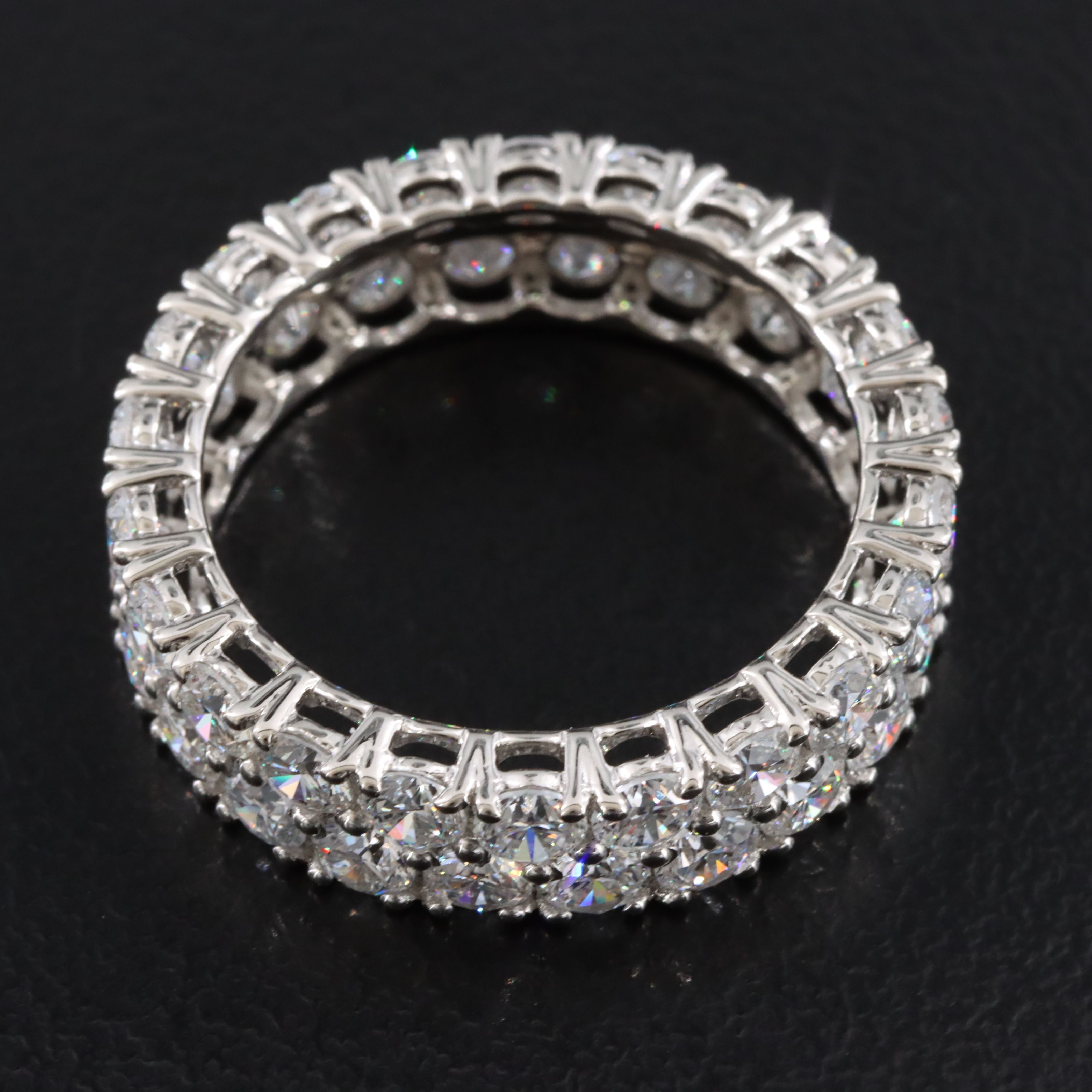 Platinum 4.74 CTW Lab Grown Diamond Eternity Band