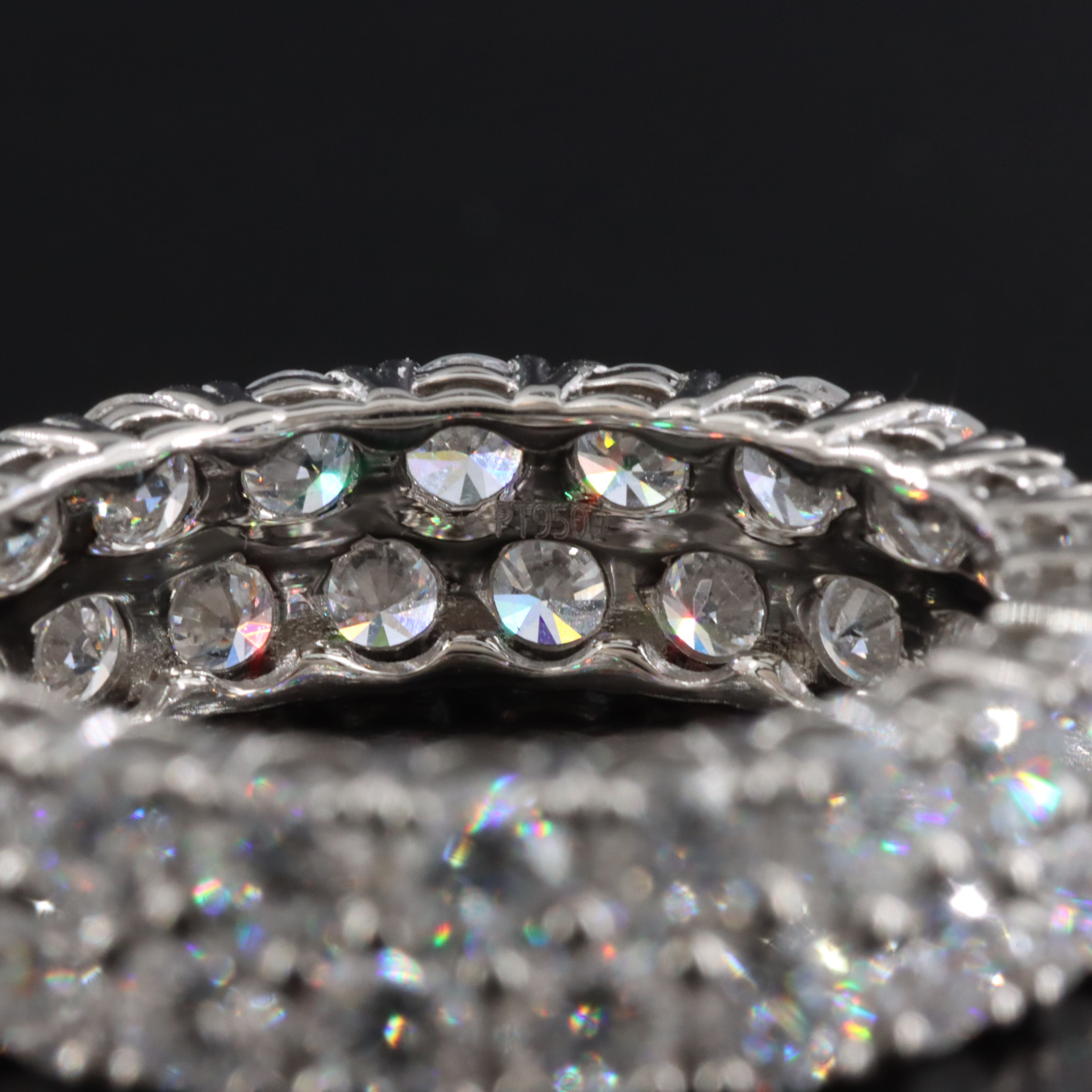 Platinum 4.74 CTW Lab Grown Diamond Eternity Band