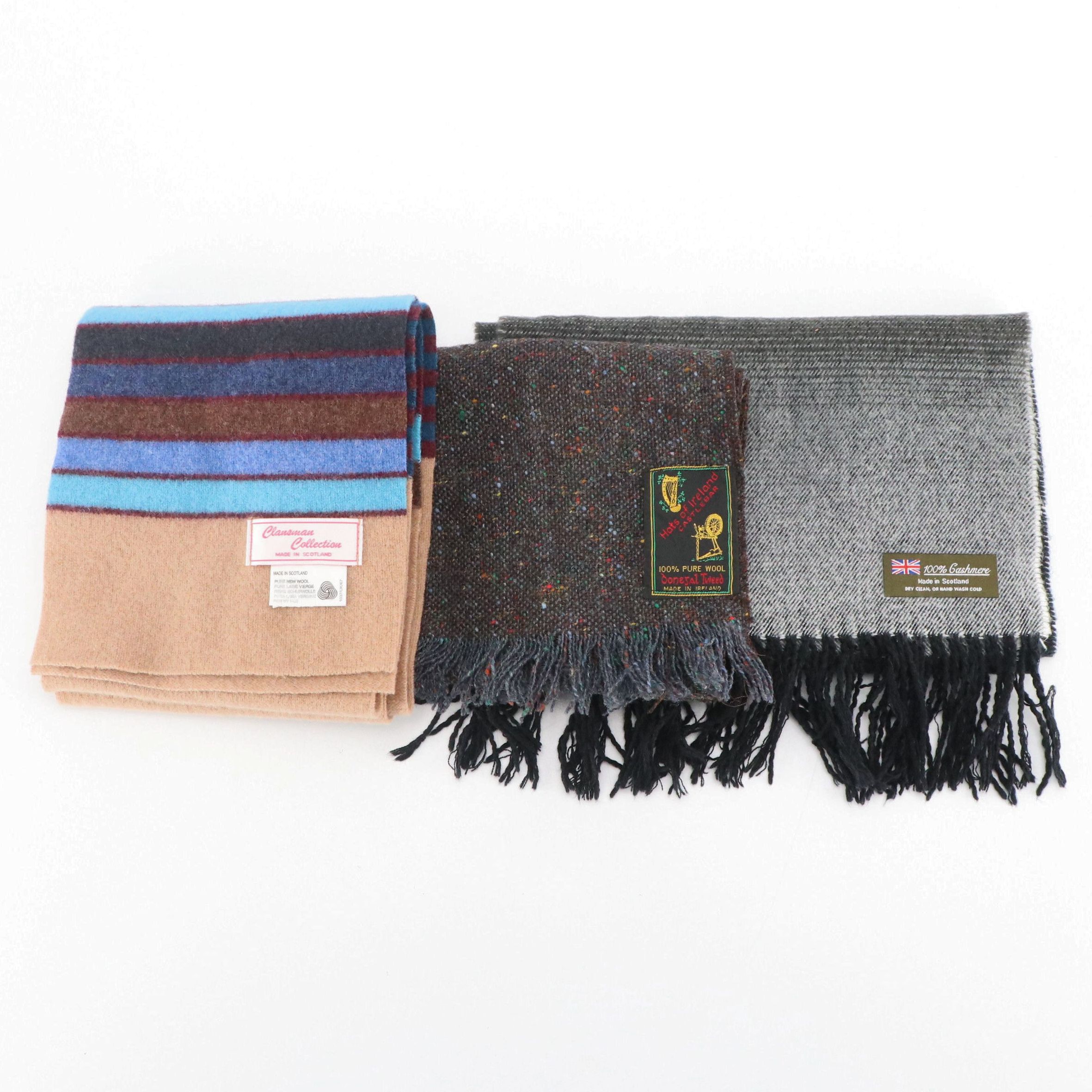 Hats of Ireland Castlebar Tweed, Clansman Collection Cashmere & Other Scarf