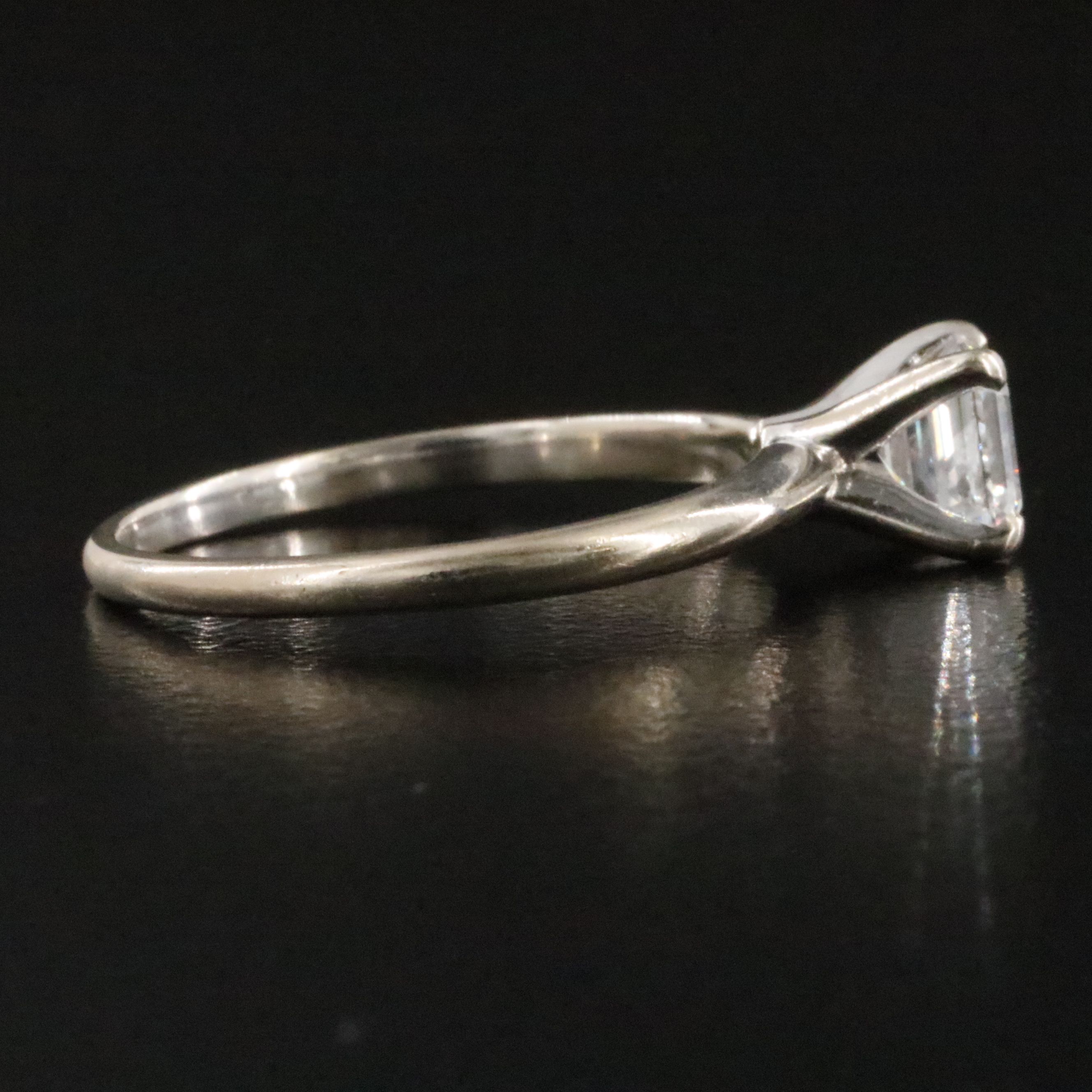 14K 0.70 CT Diamond Solitaire Ring with GIA Online Report