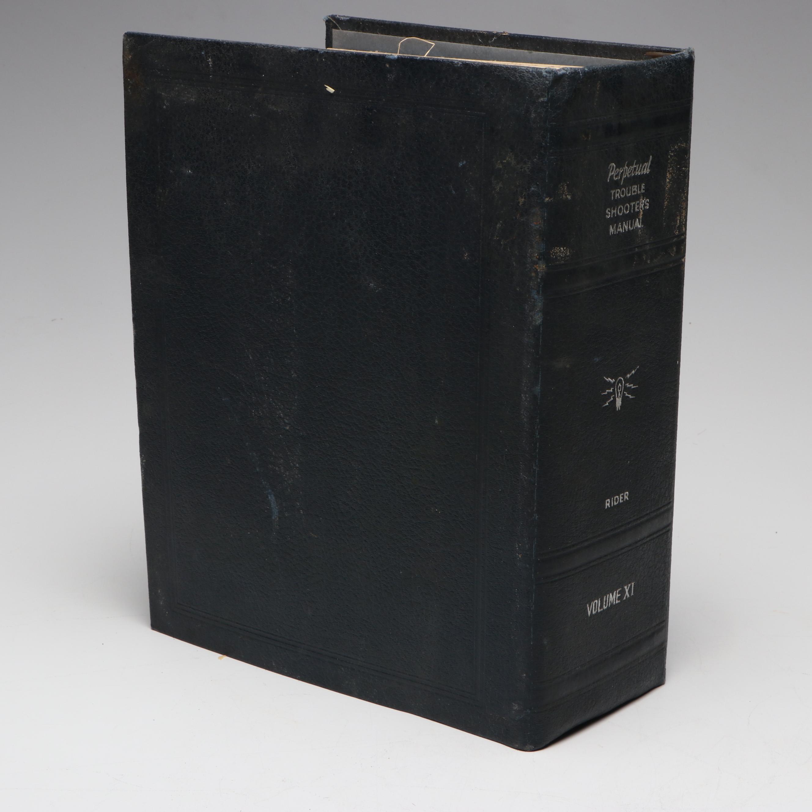 Volume XI "Perpetual Troubleshooter's Manual" by John F. Rider, 1940s