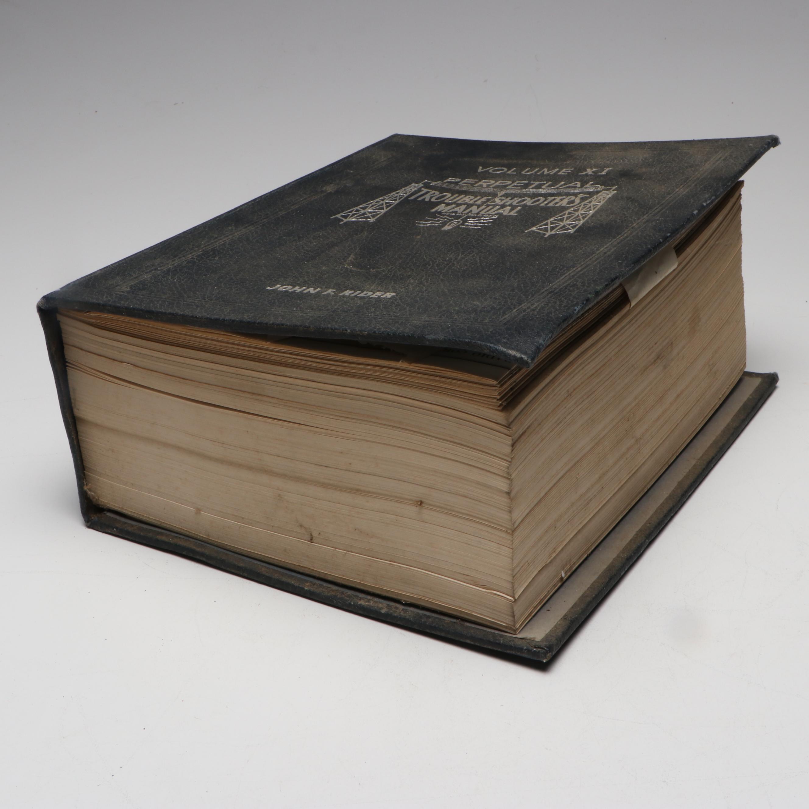 Volume XI "Perpetual Troubleshooter's Manual" by John F. Rider, 1940s